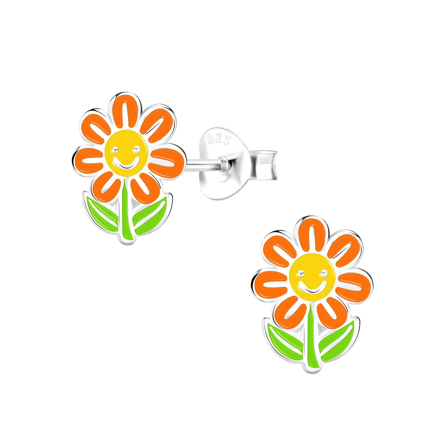 Mädchen Ohrringe Blumen aus 925 Silber