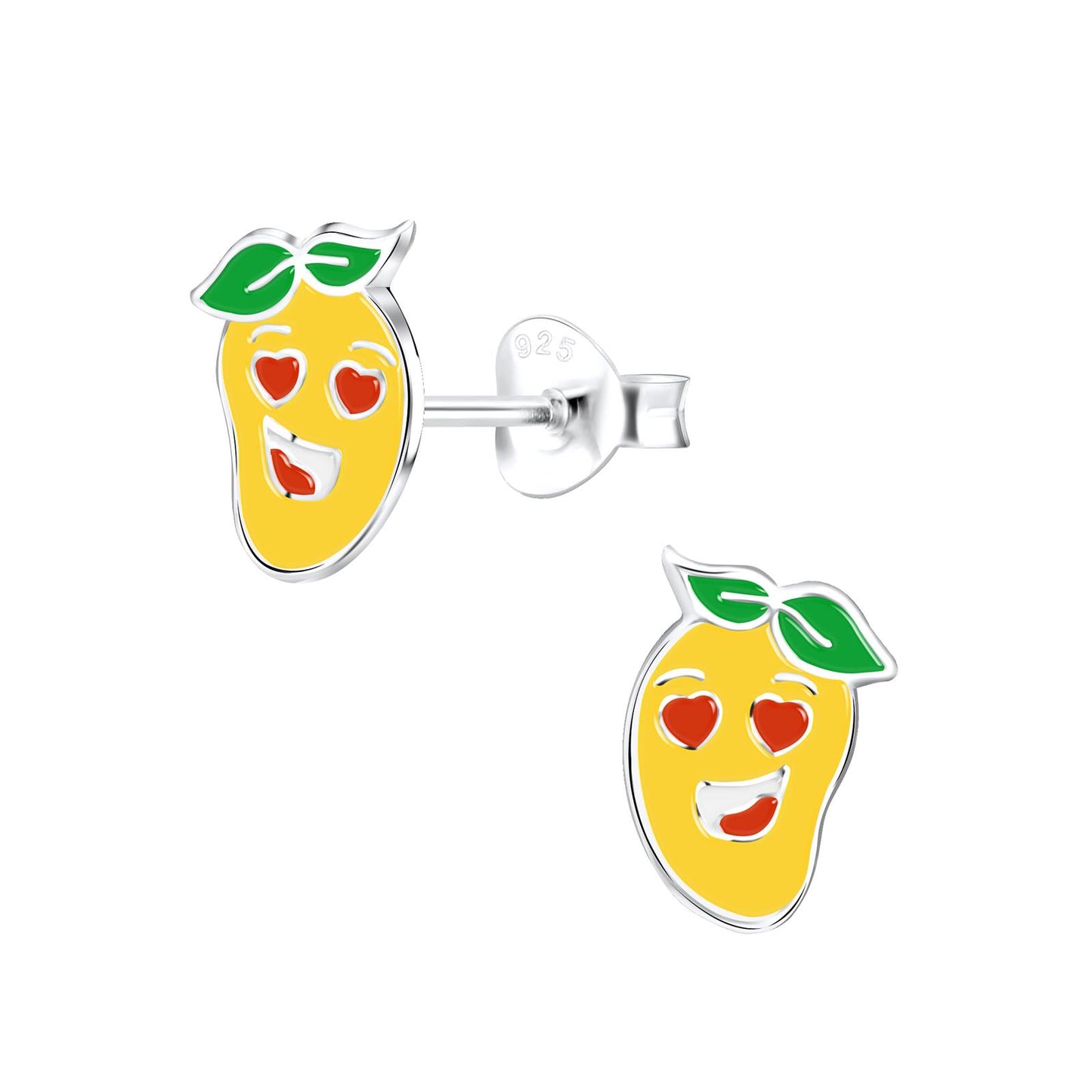 Children's mango earrings made of 925 silver