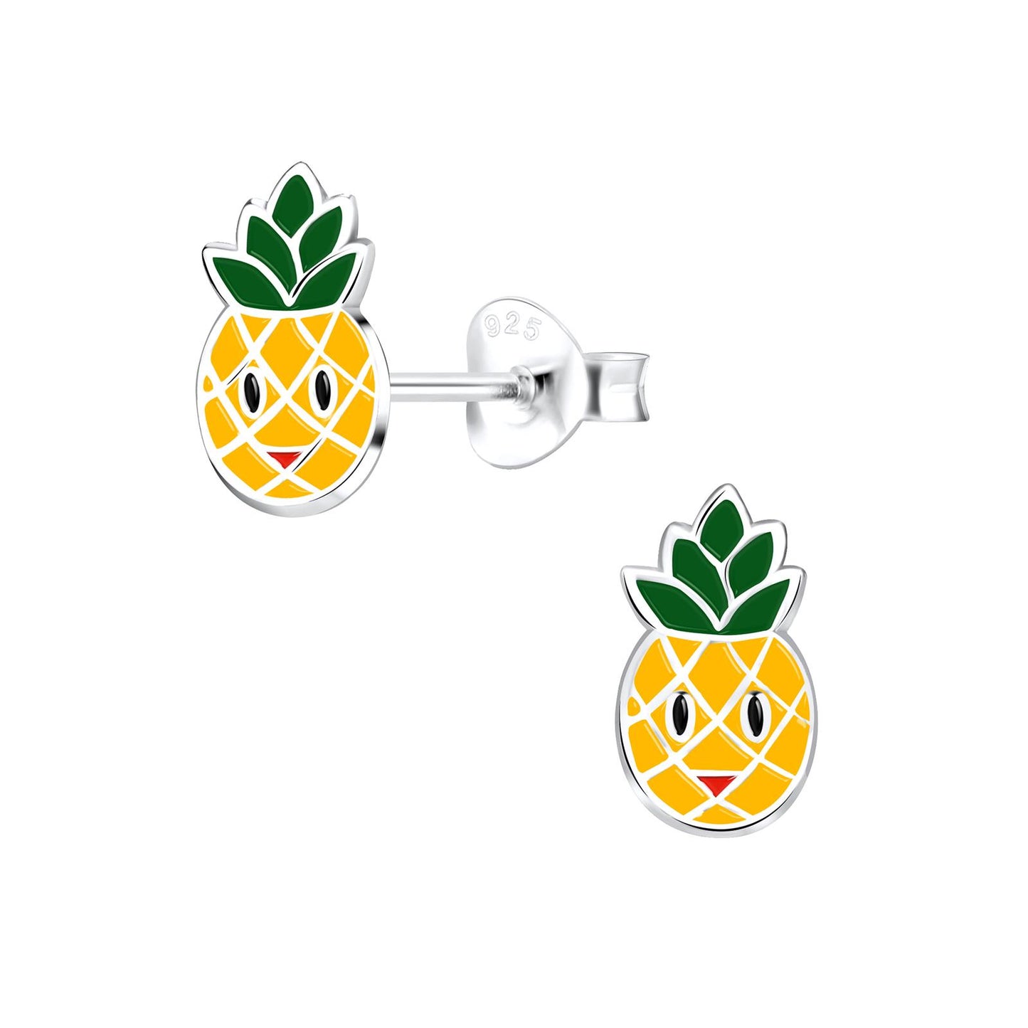 Kinder Ohrringe Ananas aus 925 Silber