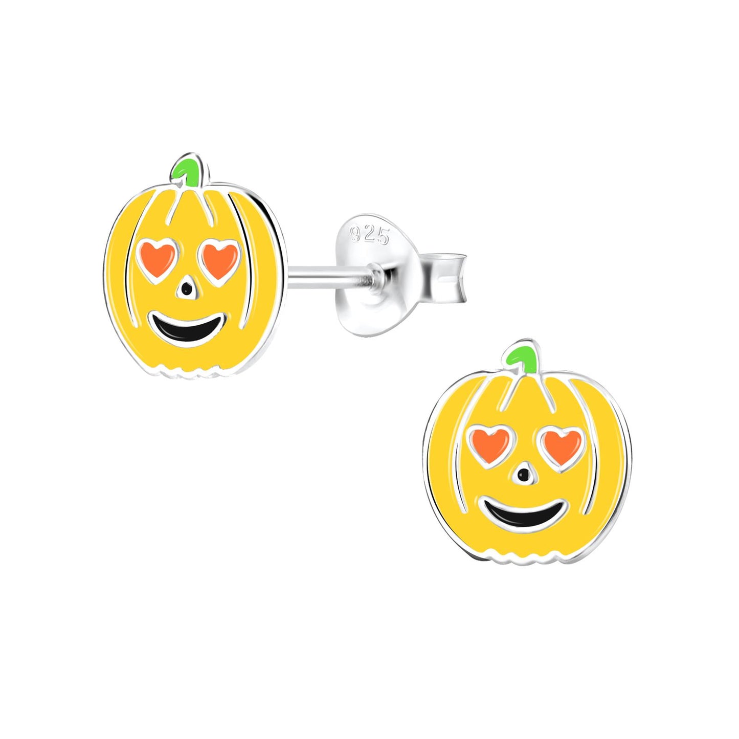 Kinder Ohrringe Kürbis aus 925 Silber