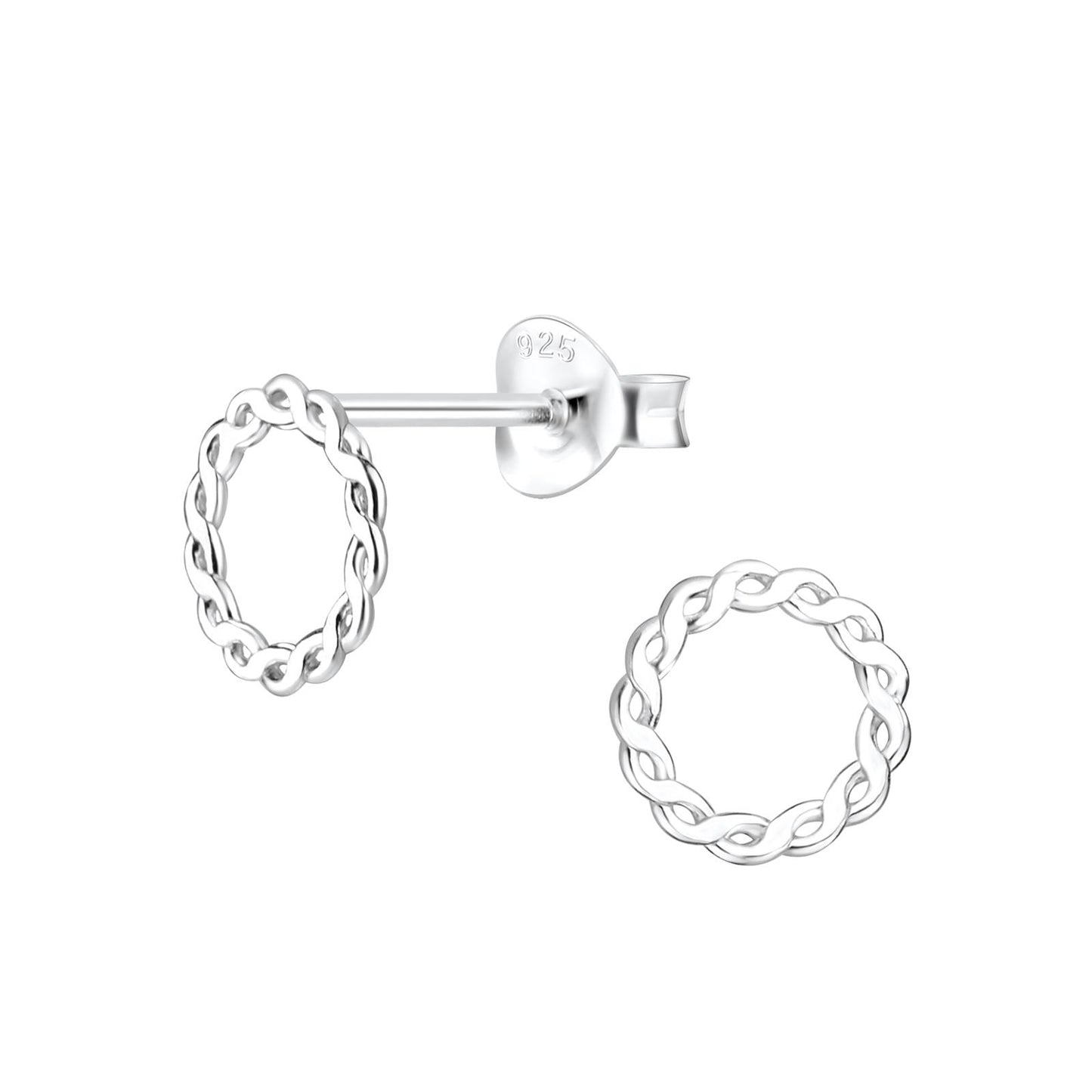 Kinder Ohrringe Gemustert aus 925 Silber