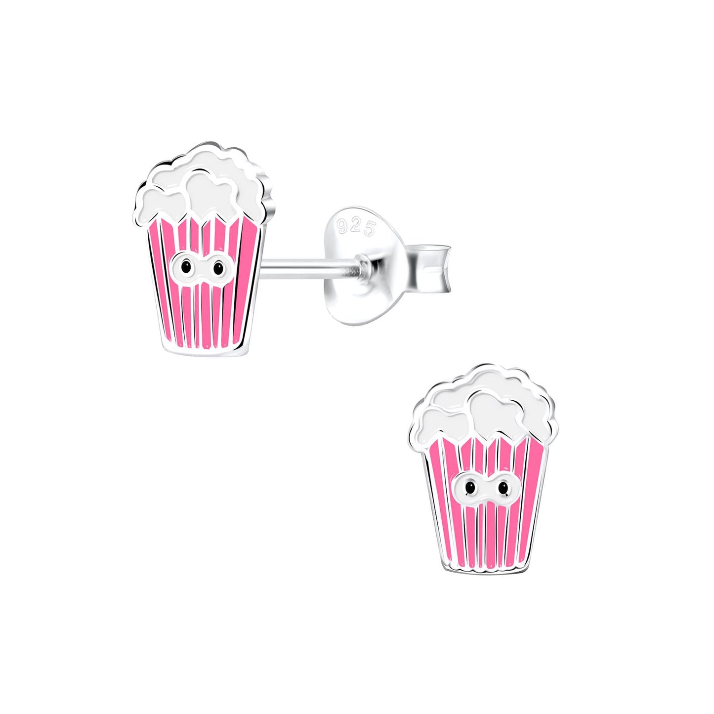 Kinder Ohrringe Popcorn aus 925 Silber