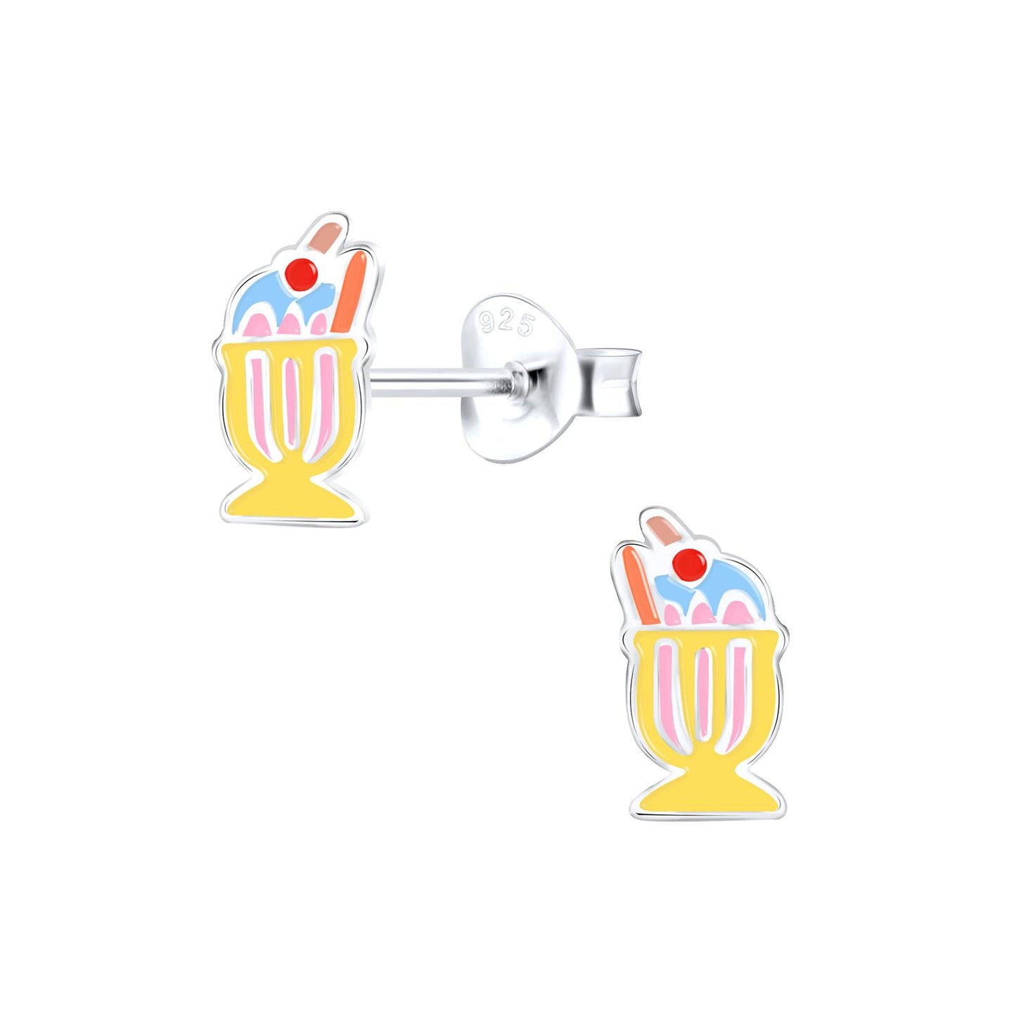 Children's Ice Cream Earrings made of 925 Silver