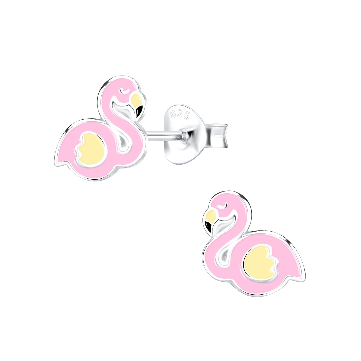 Kinder Ohrringe Flamingo aus 925 Silber