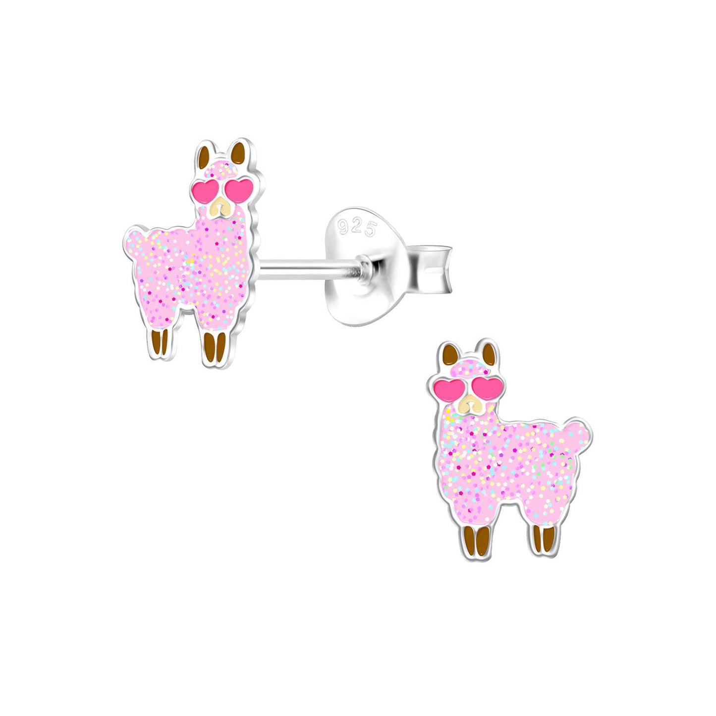 Kinder Ohrringe Lama aus 925 Silber