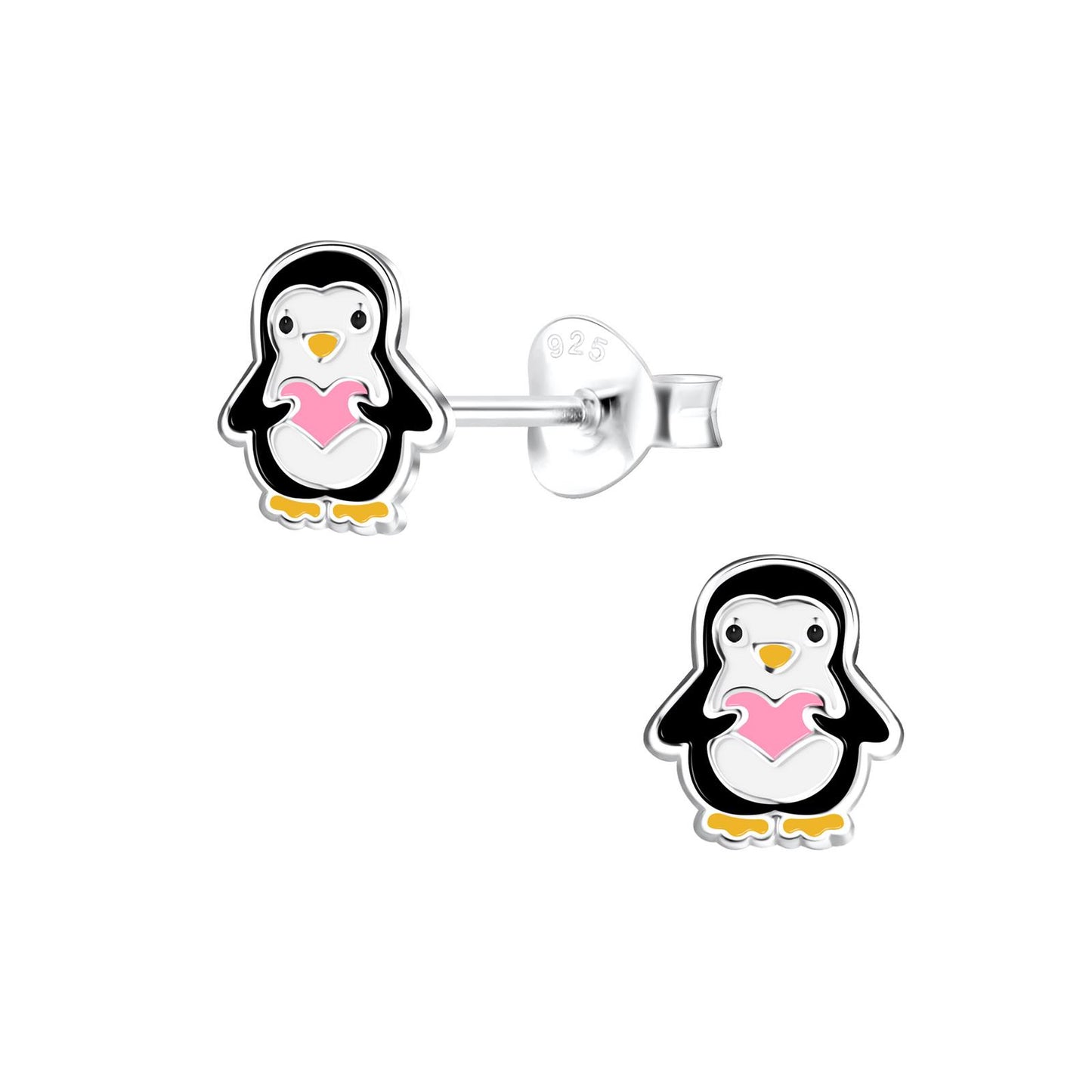 Kinder Ohrringe Pinguin aus 925 Silber
