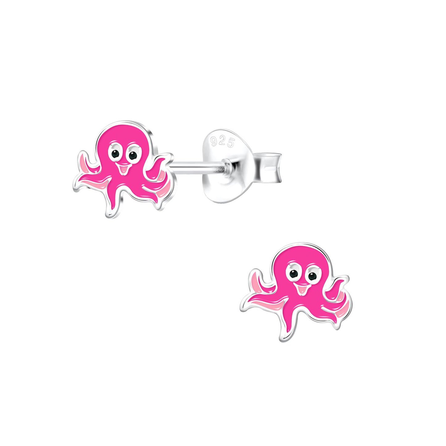 Kinder Ohrringe Oktopus aus 925 Silber