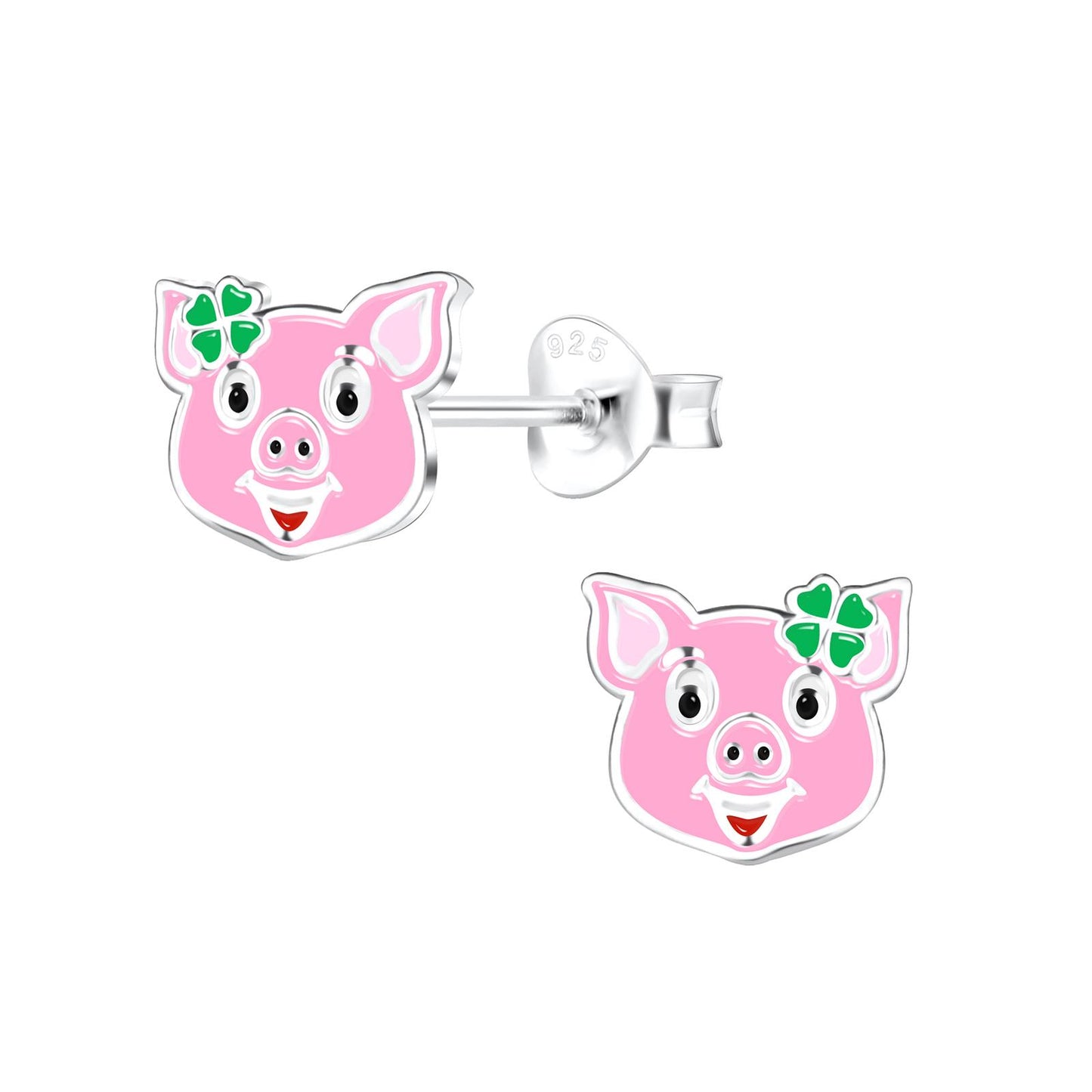 Kinder Ohrringe Schweine aus 925 Silber