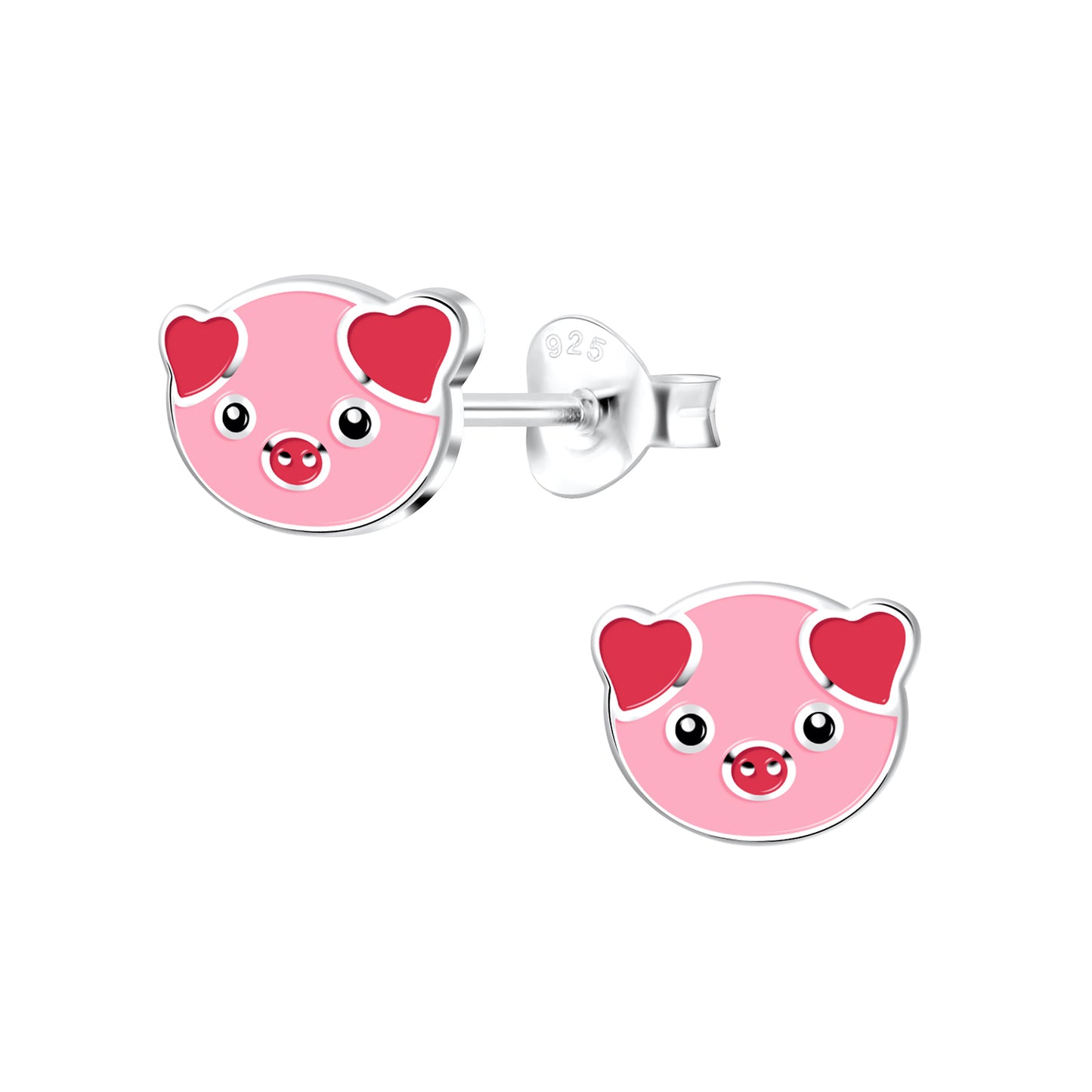 Kinder Ohrringe Schweine aus 925 Silber