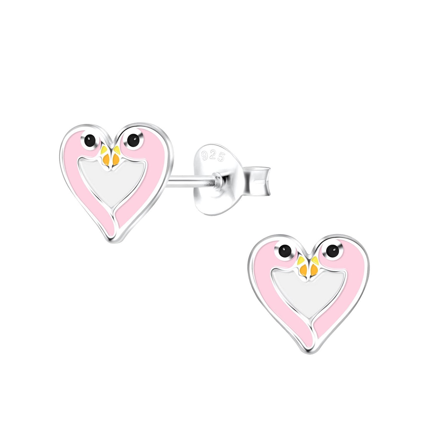 Kinder Ohrringe Flamingo aus 925 Silber