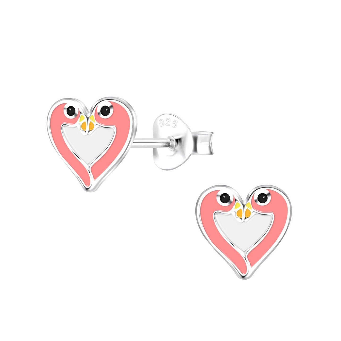 Kinder Ohrringe Flamingo aus 925 Silber
