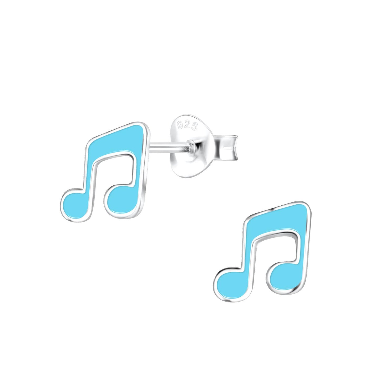 Kinder Ohrringe Musiknoten aus 925 Silber