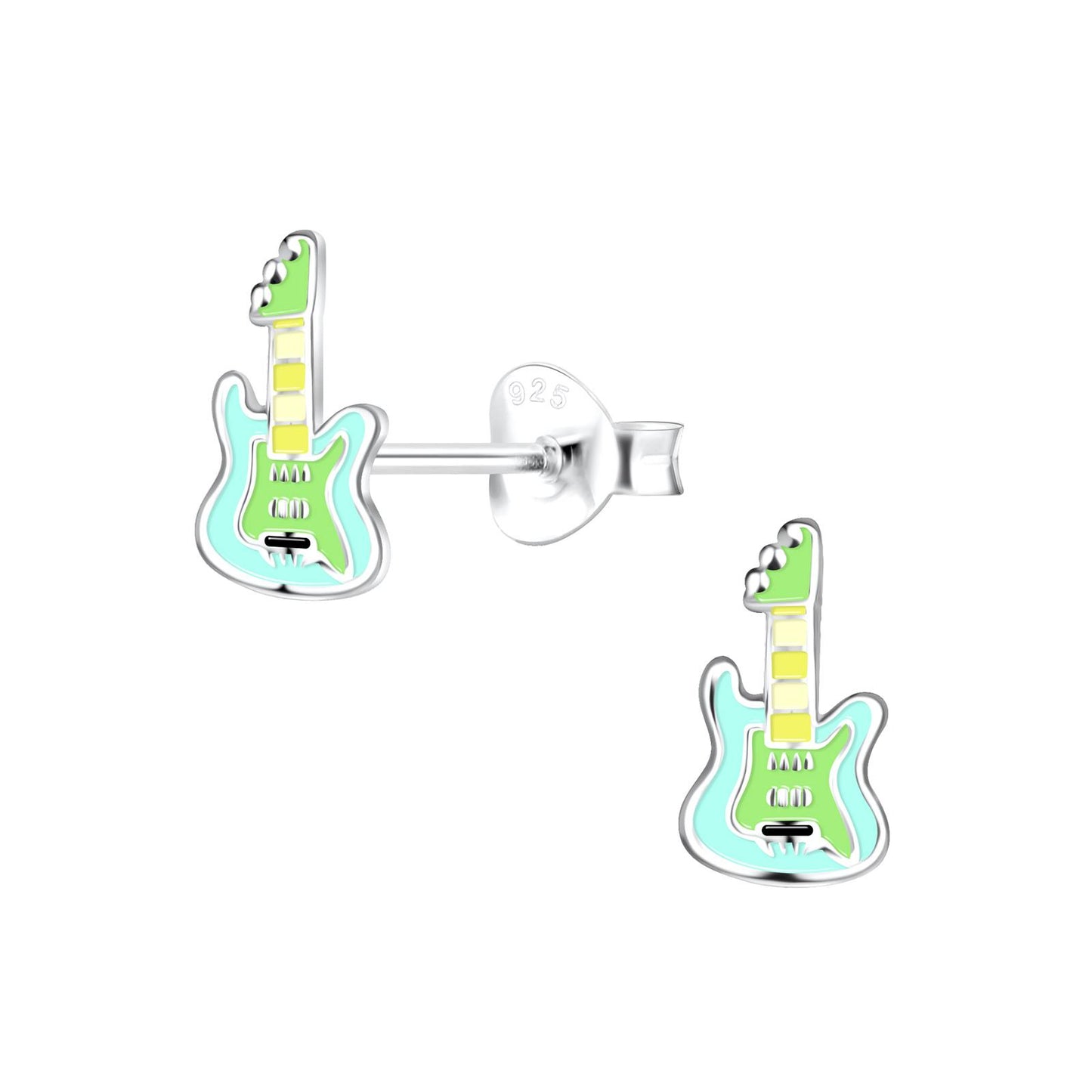 Kinder Ohrringe Gitarren aus 925 Silber