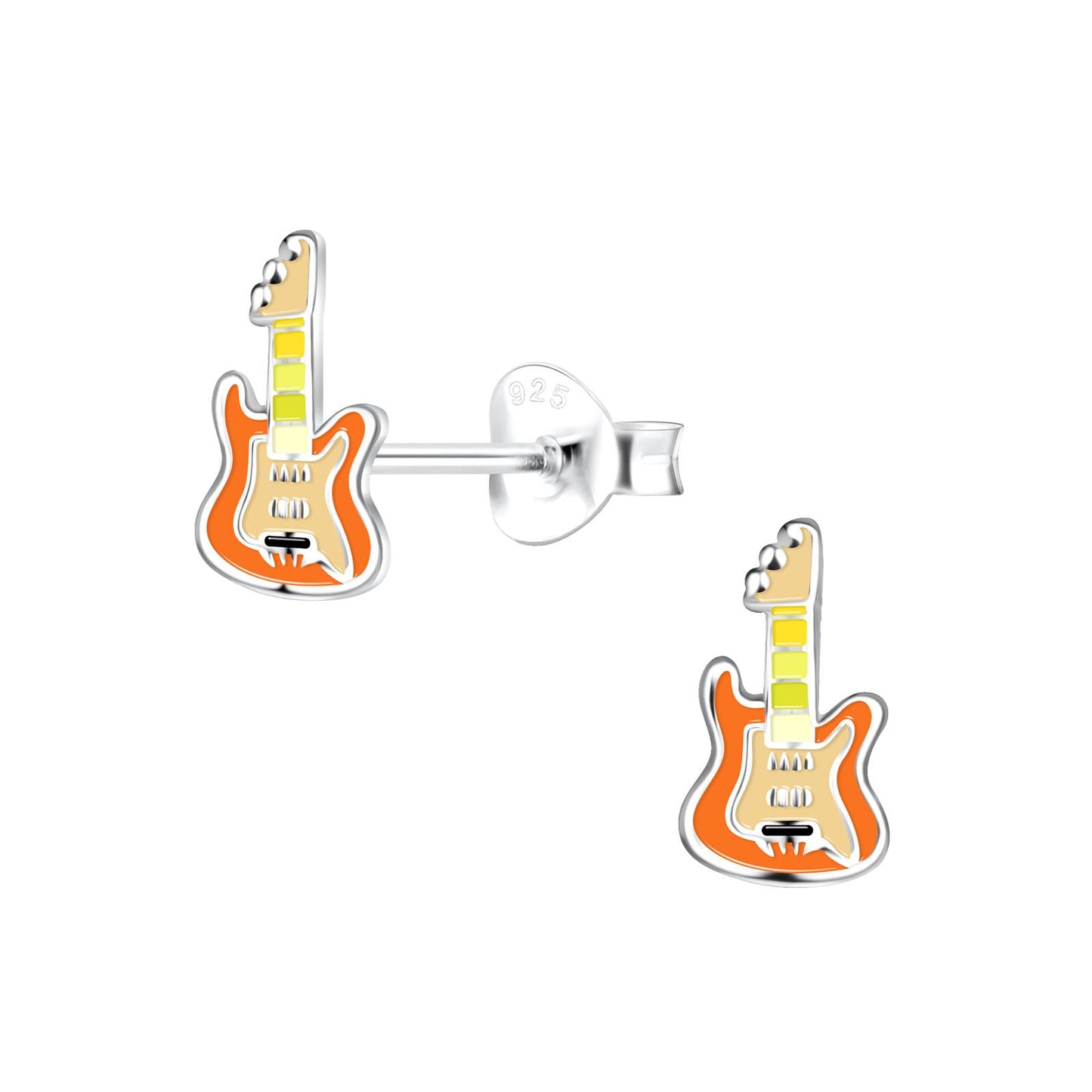 Kinder Ohrringe Gitarren aus 925 Silber