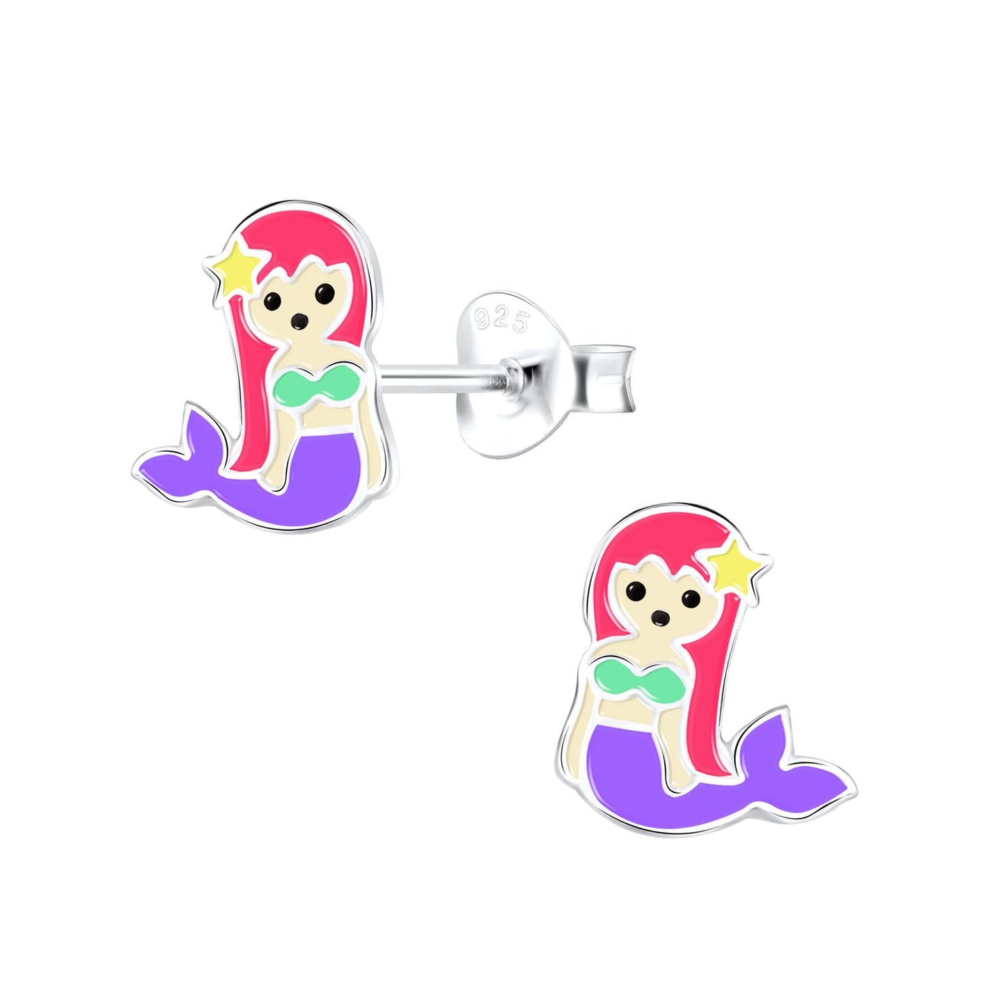 Kinder Ohrringe Meerjungfrauen aus 925 Silber