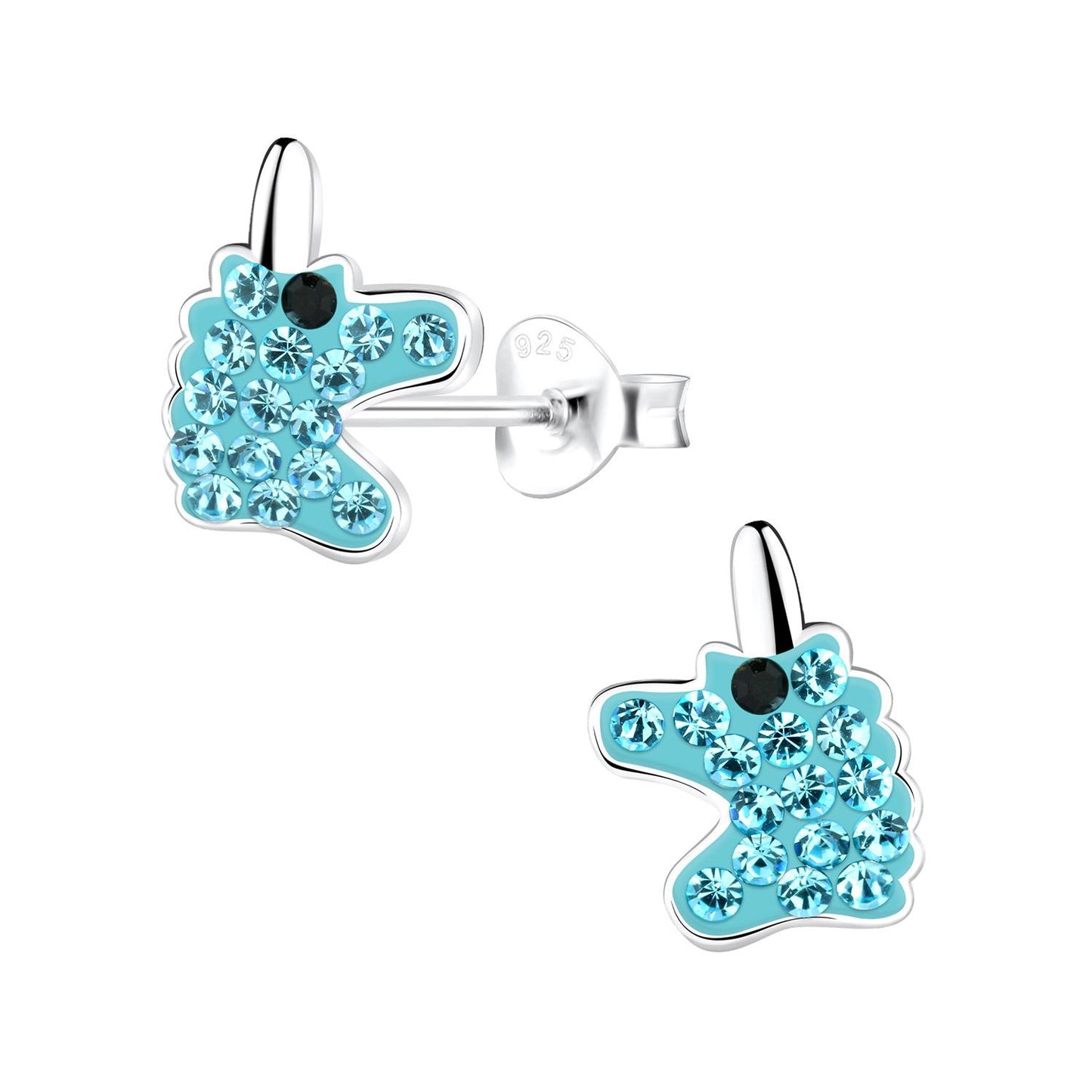 Girls' Unicorn Earrings made of 925 Silver