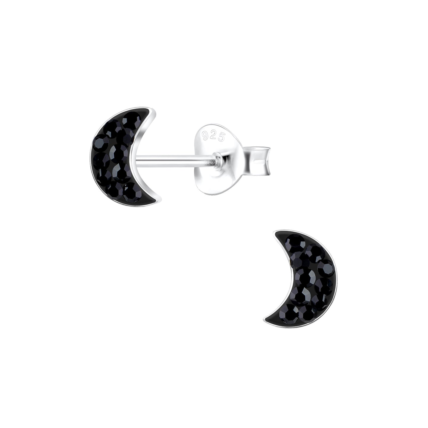 Kinder Ohrringe Mond aus 925 Silber