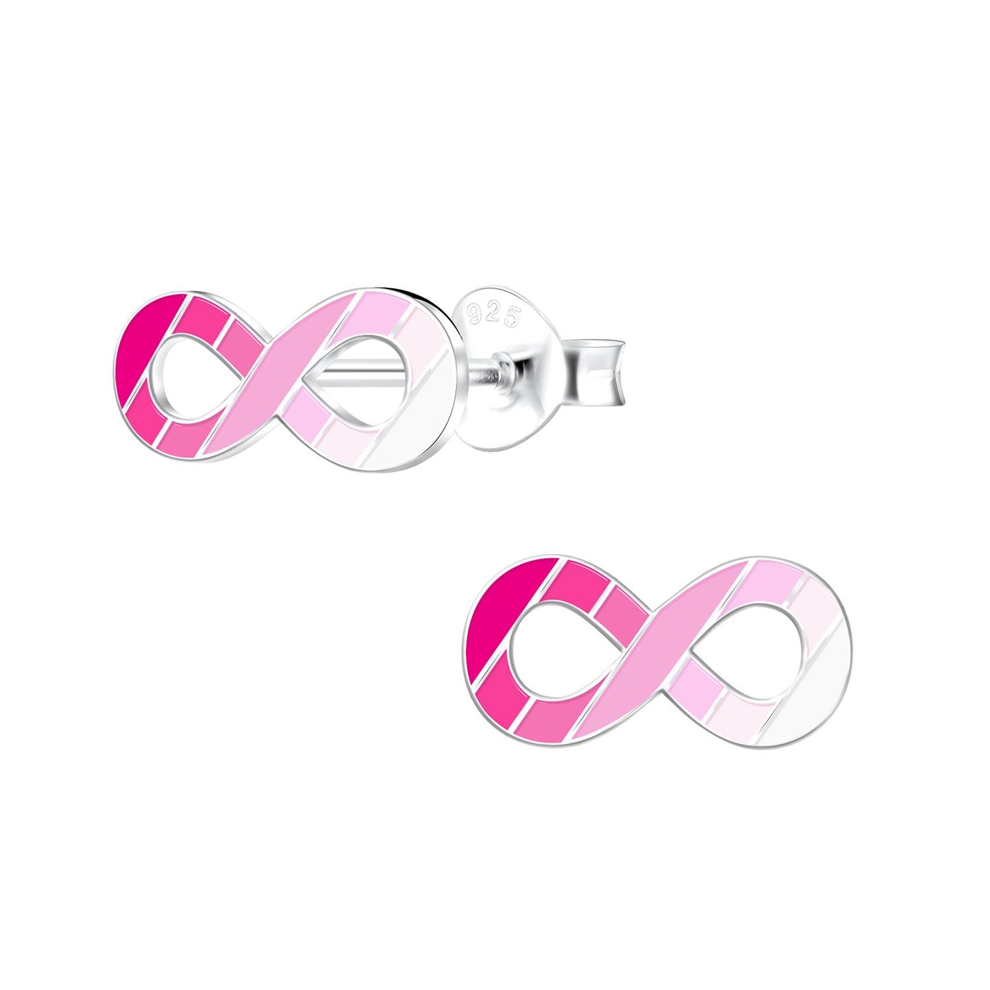 Kinder Ohrringe Infinity aus 925 Silber