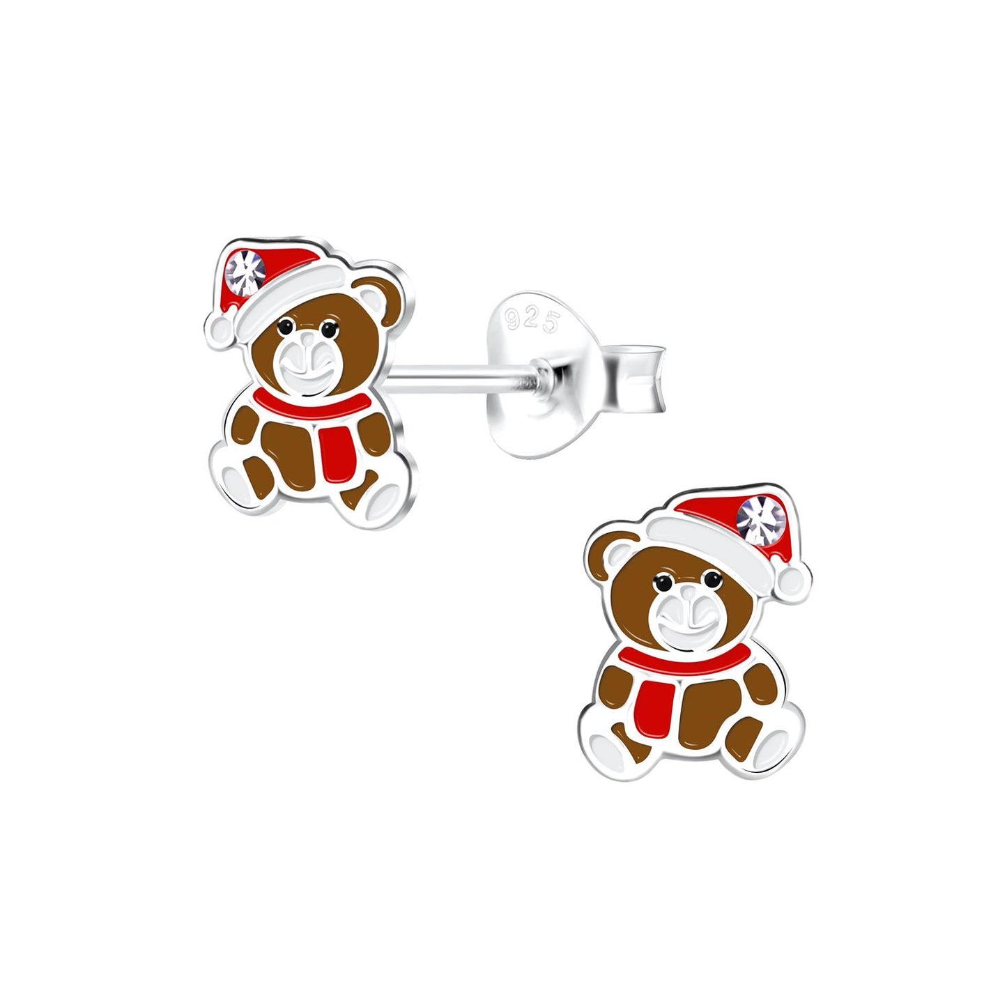 Kinder Ohrringe Eisbär aus 925 Silber