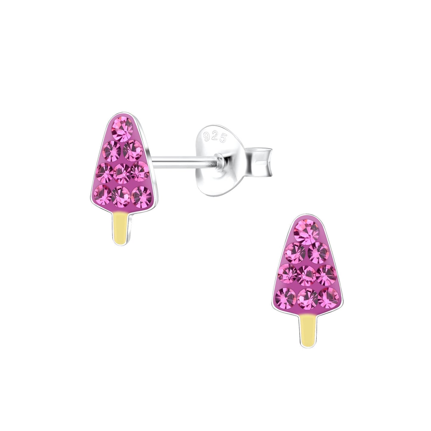 Kinder Ohrringe Eis aus 925 Silber