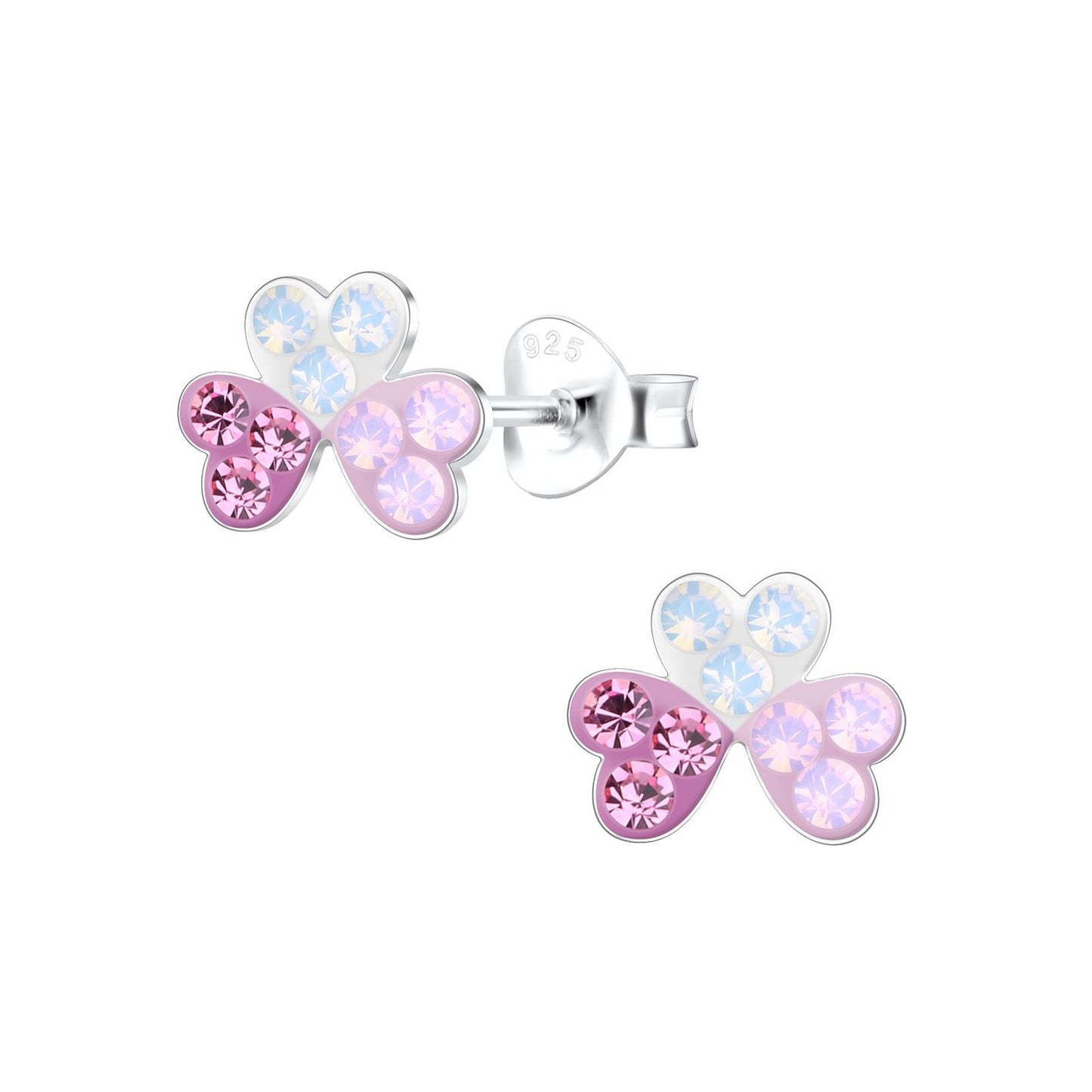 Mädchen Ohrringe Herzchen aus 925 Silber