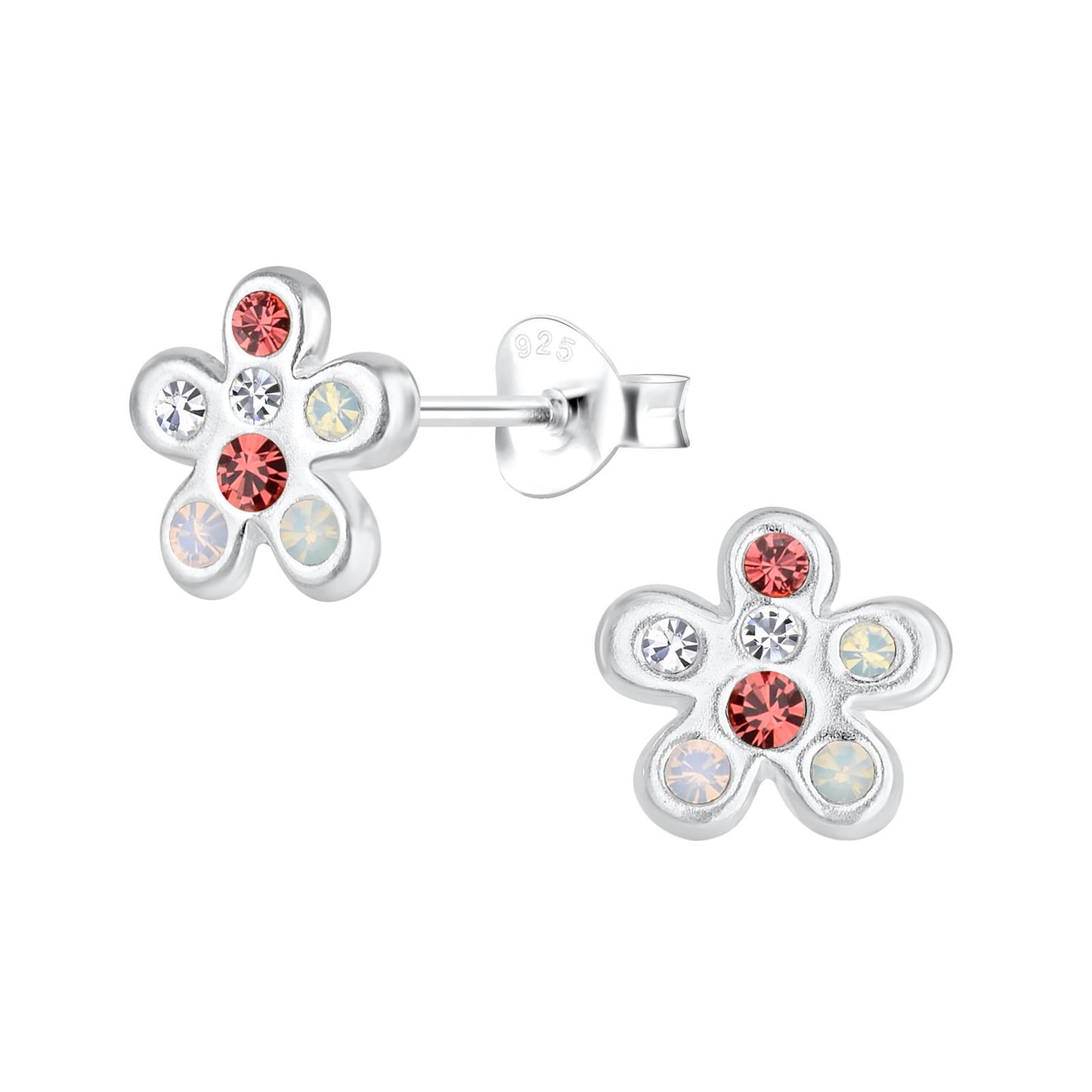 Mädchen Ohrringe Blumen aus 925 Silber