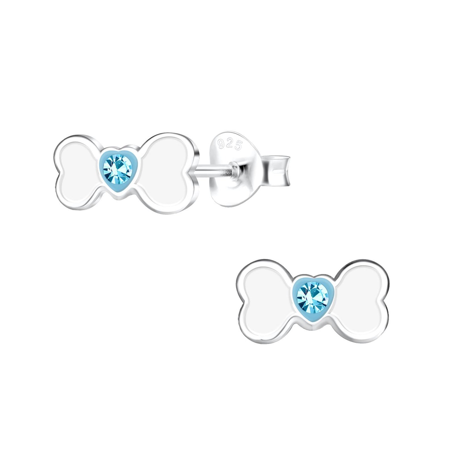 Kinder Ohrringe Knochen aus 925 Silber