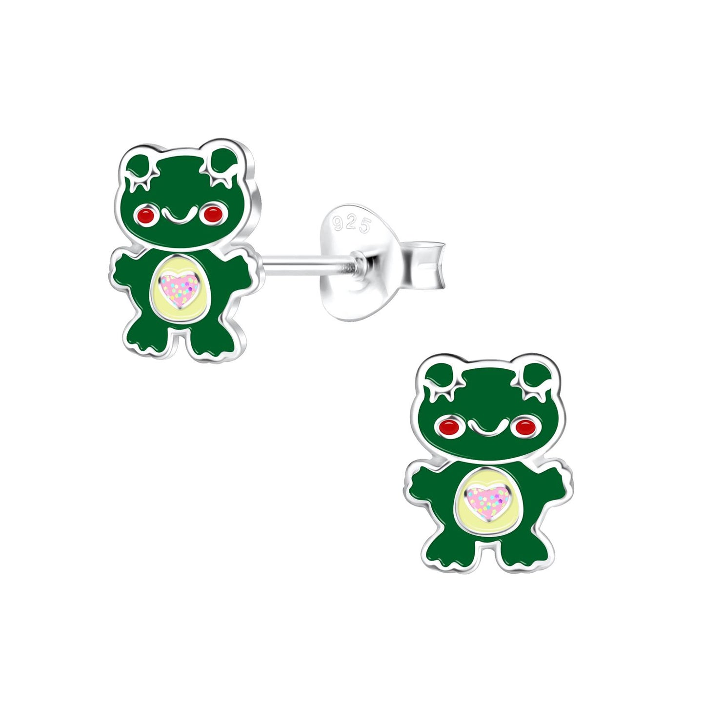 Kinder Ohrringe Frosch aus 925 Silber