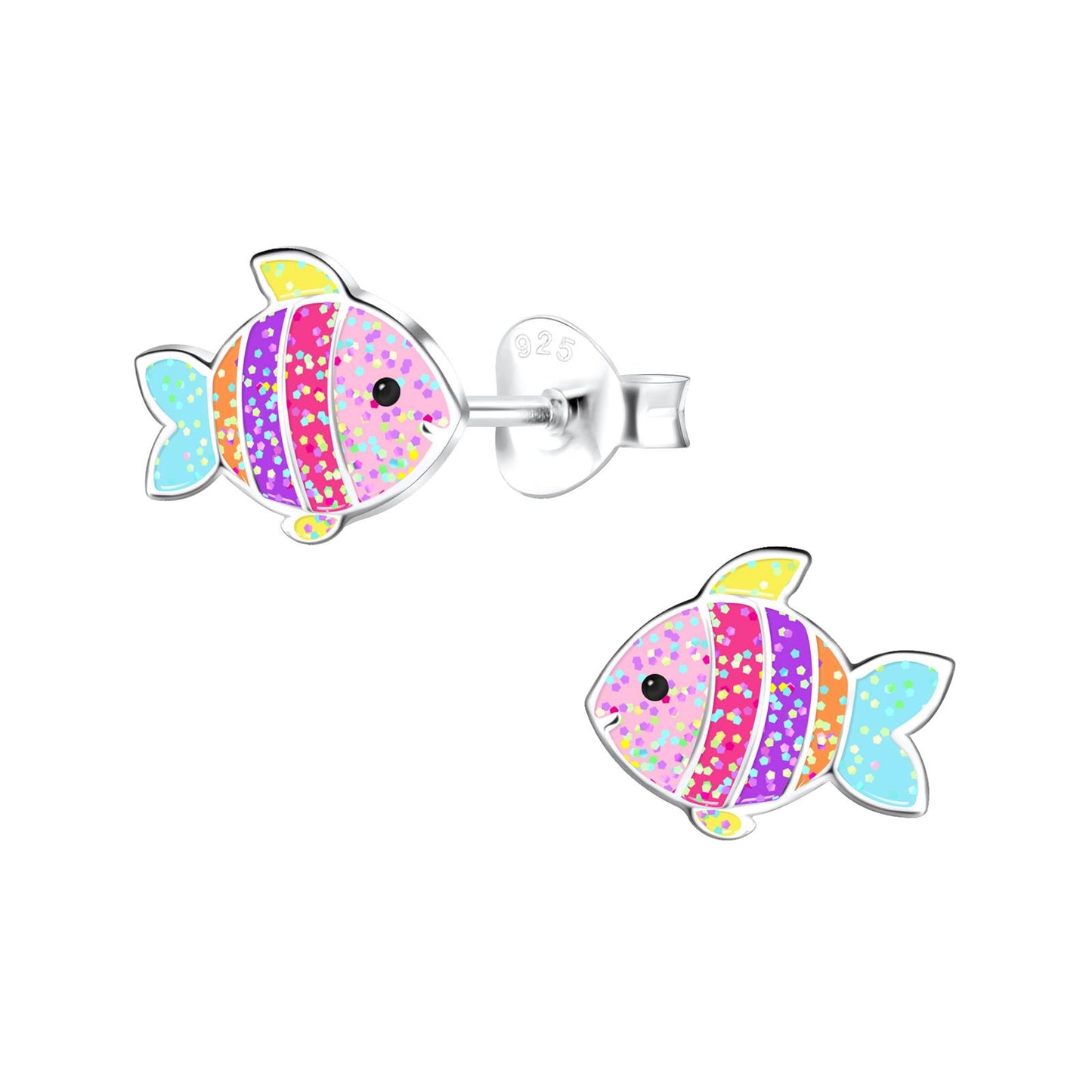 Kinder Ohrringe Fisch aus 925 Silber