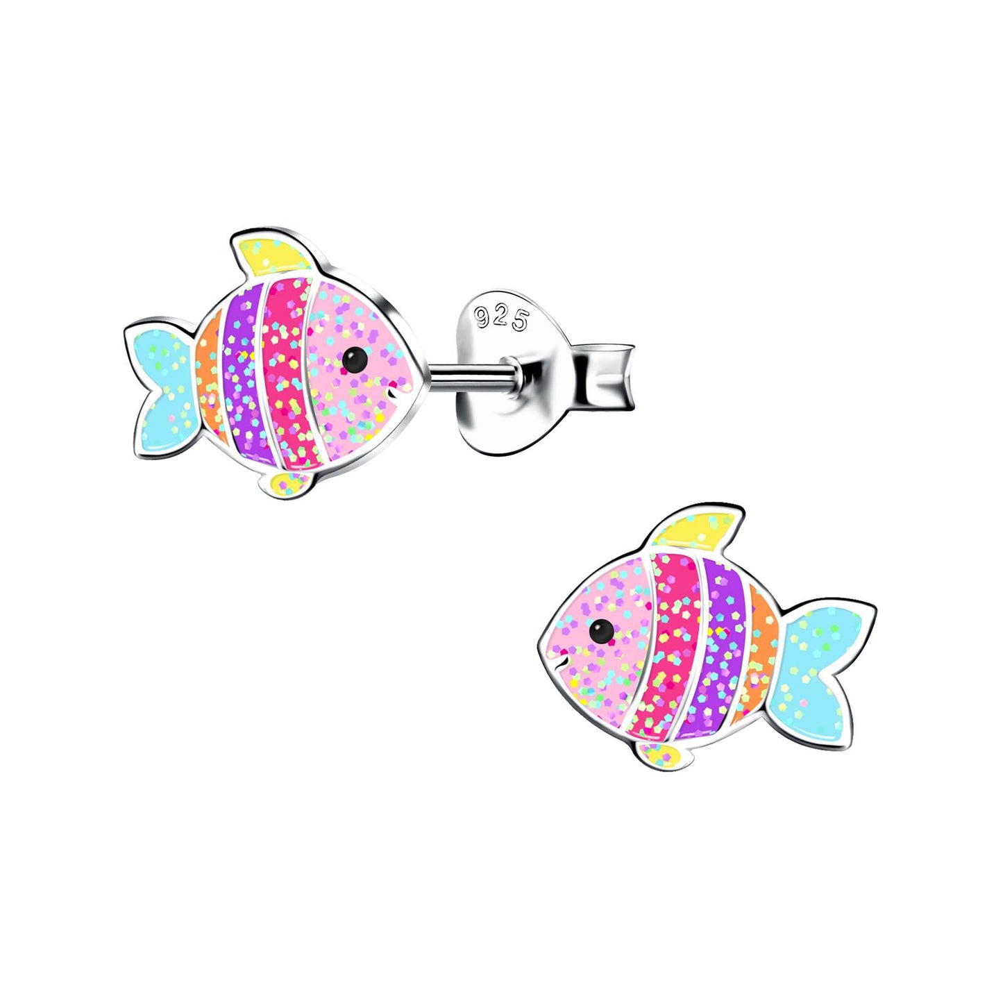 Kinder Ohrringe Fisch aus 925 Silber