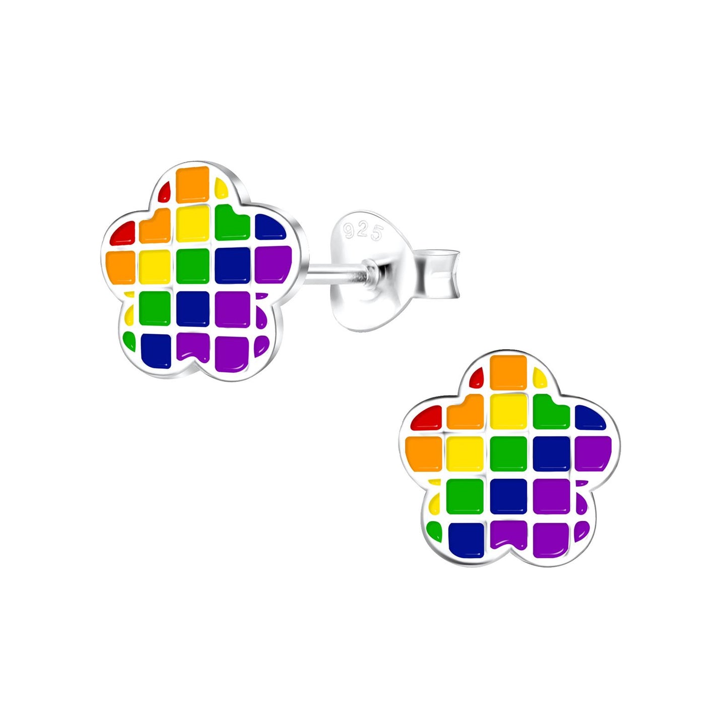 Mädchen Ohrringe Blumen aus 925 Silber
