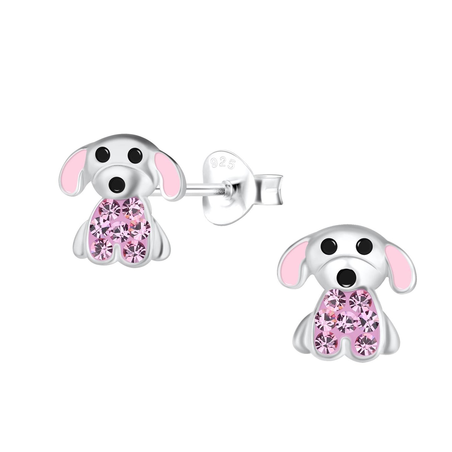 Kinder Ohrringe Hunde aus 925 Silber