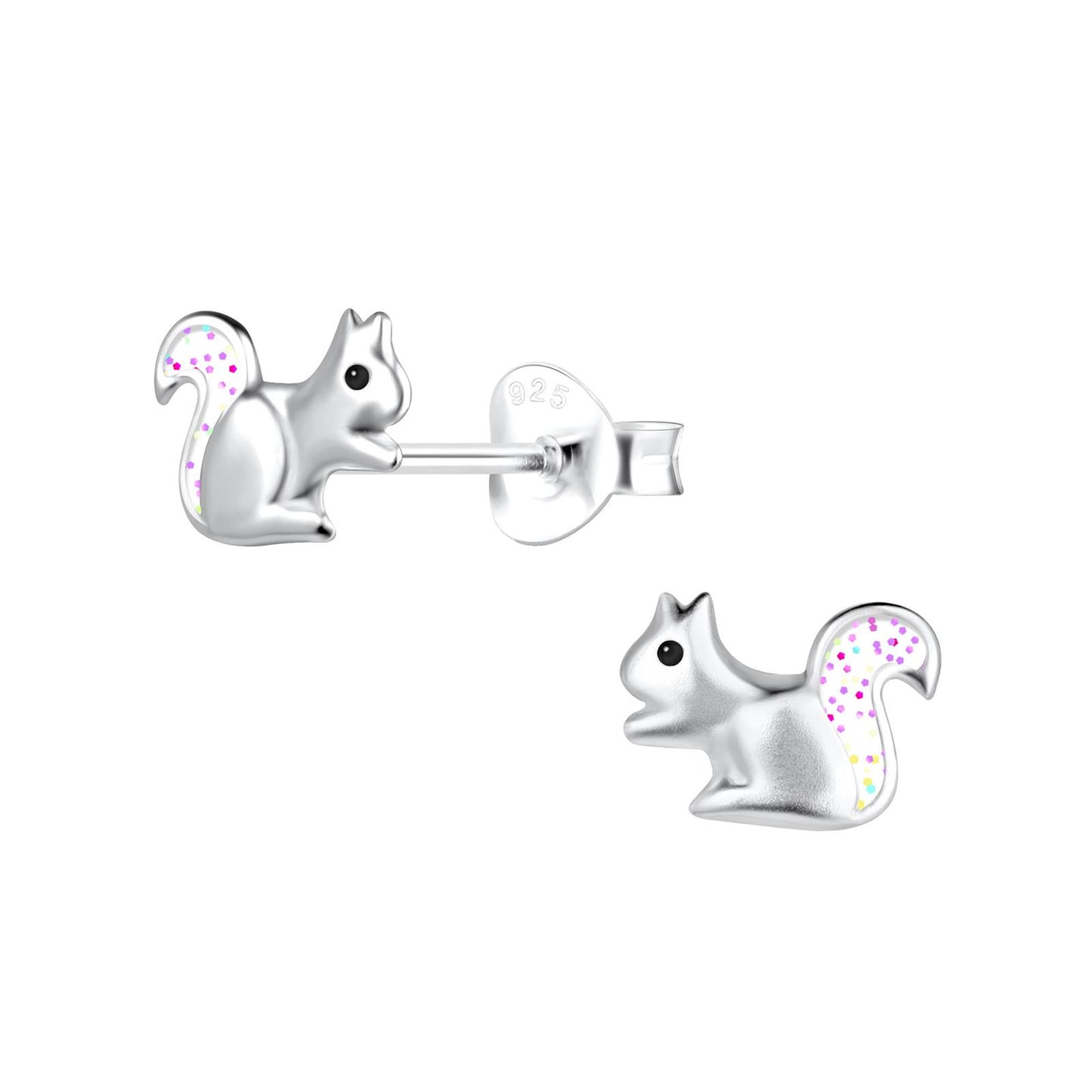 Kinder Ohrringe Eichhörnchen aus 925 Silber