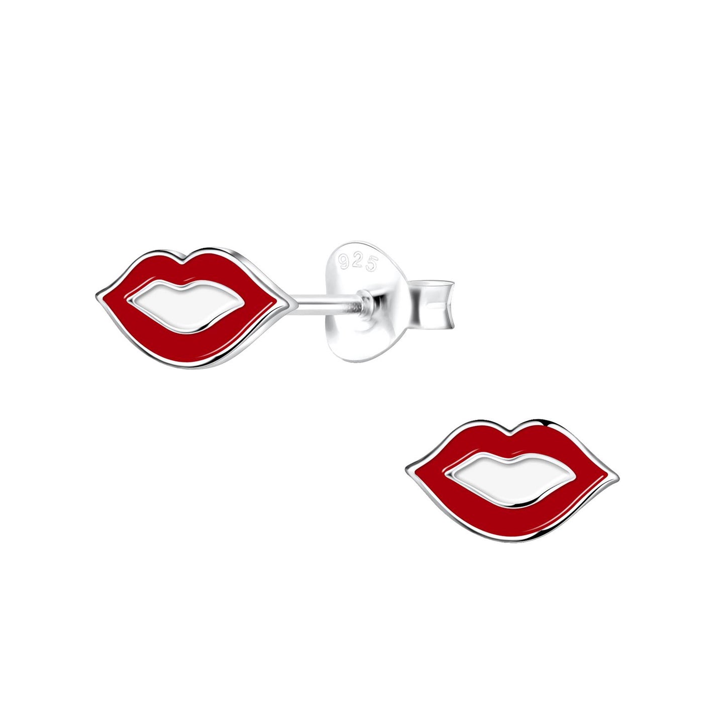Kinder Ohrringe Lippen aus 925 Silber