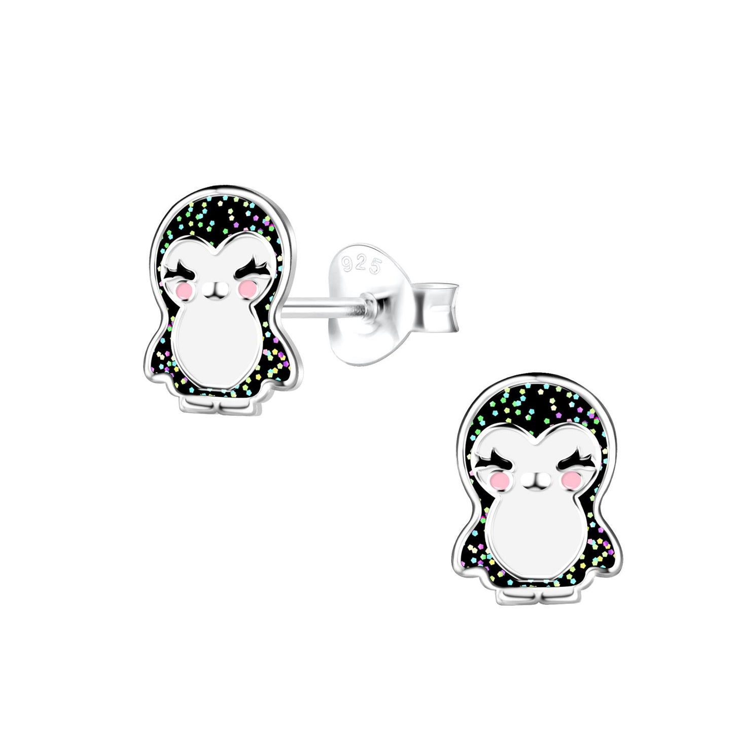 Kinder Ohrringe Pinguin aus 925 Silber