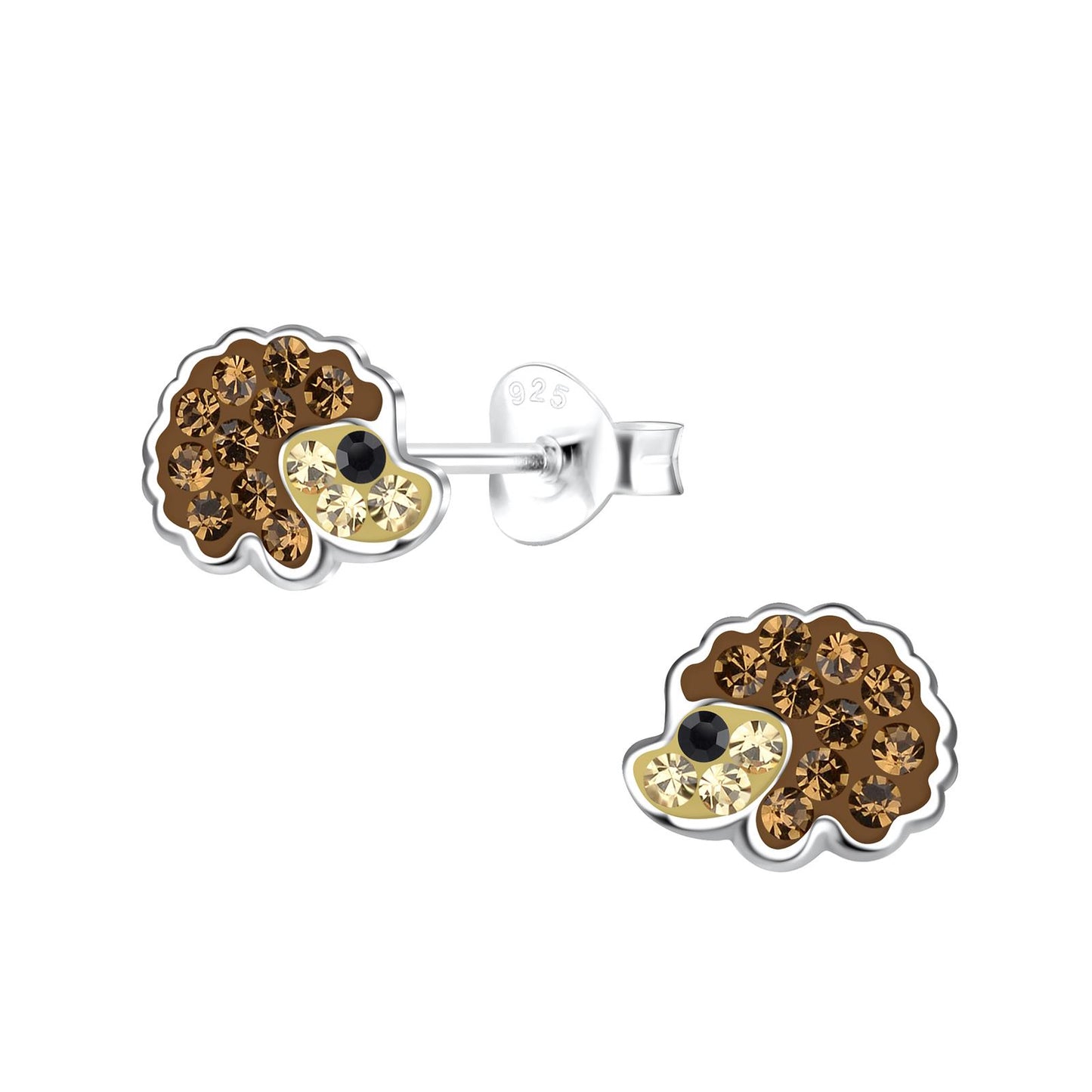 Kinder Ohrringe Igel aus 925 Silber