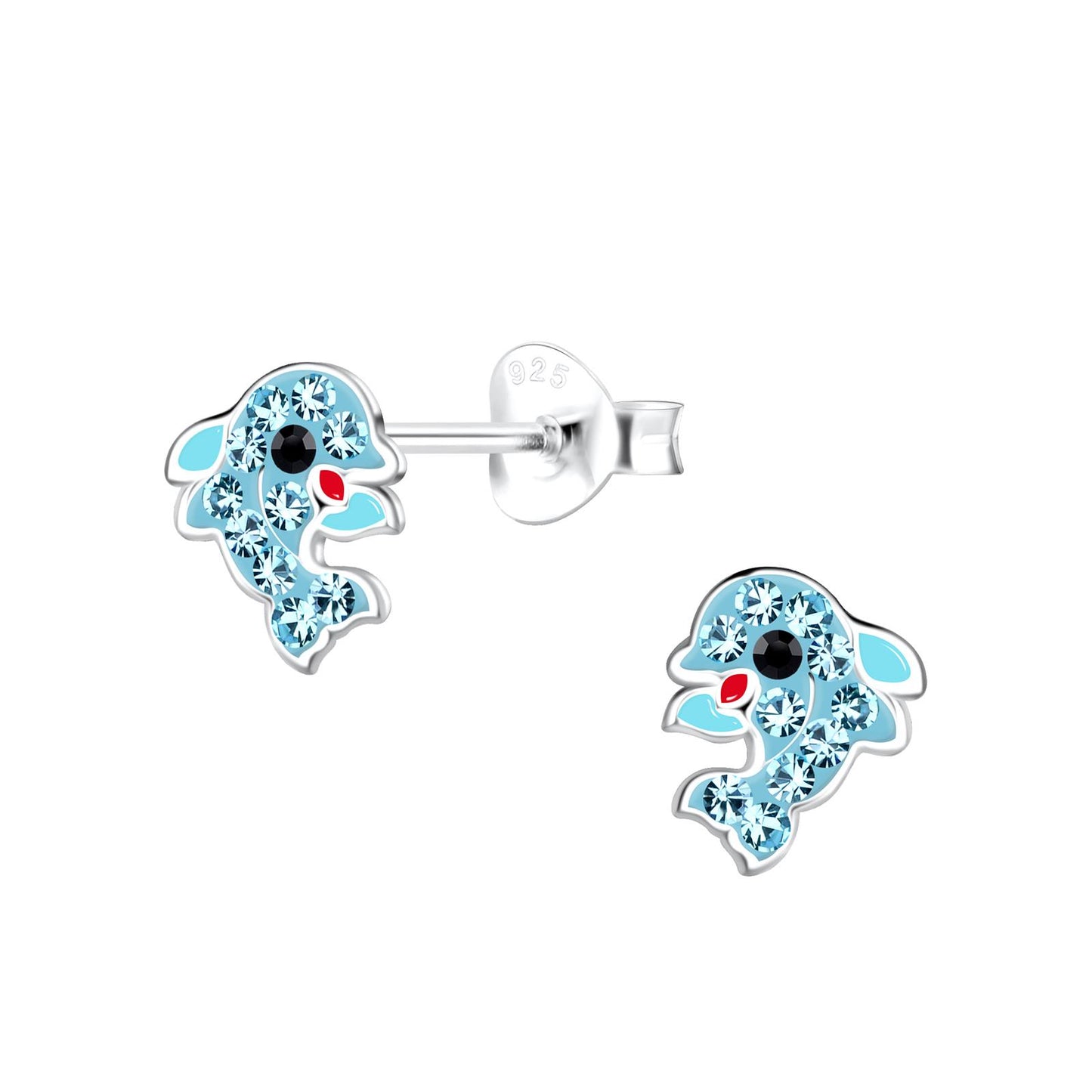 Kinder Ohrringe Delfin aus 925 Silber