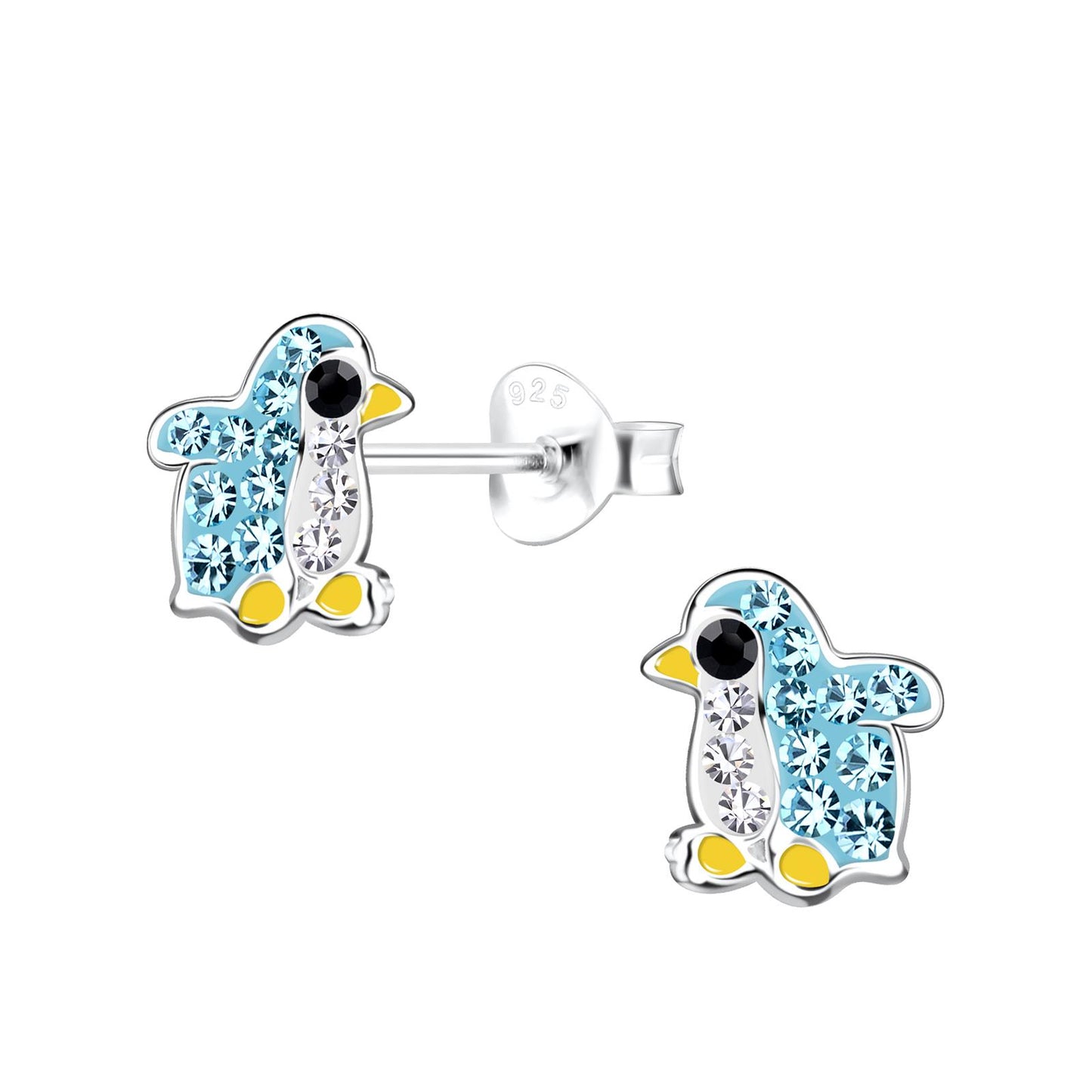 Kinder Ohrringe Pinguin aus 925 Silber
