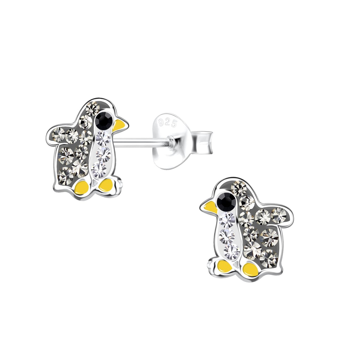 Kinder Ohrringe Pinguin aus 925 Silber