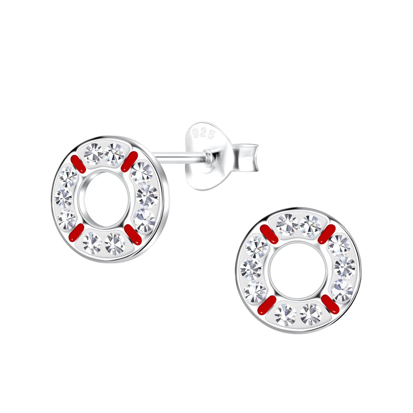 Kinder Ohrringe Rettunsring aus 925 Silber