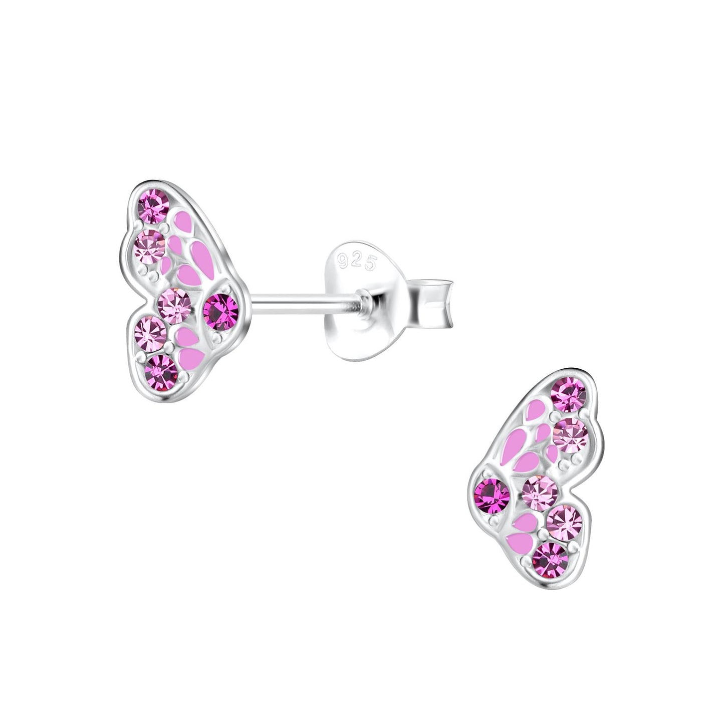 Mädchen Ohrringe Schmetterling aus 925 Silber