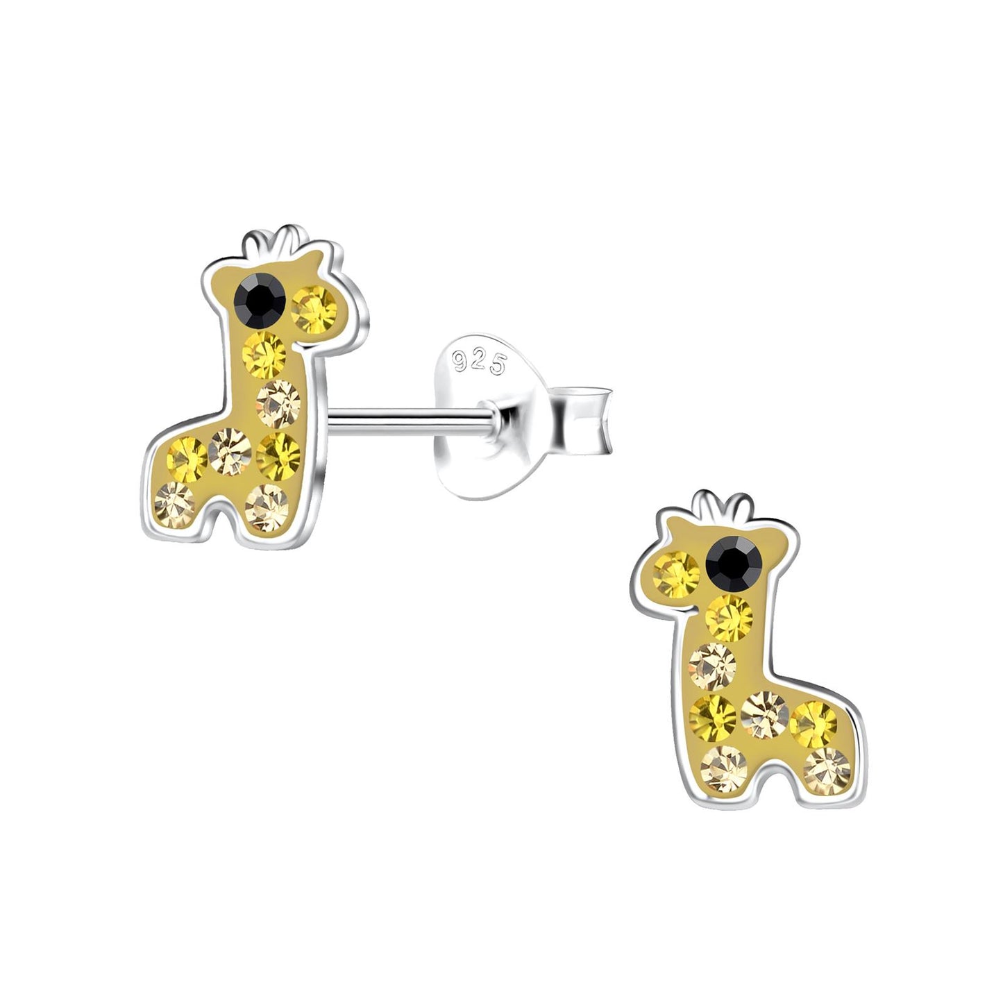 Kinder Ohrringe Giraffen aus 925 Silber