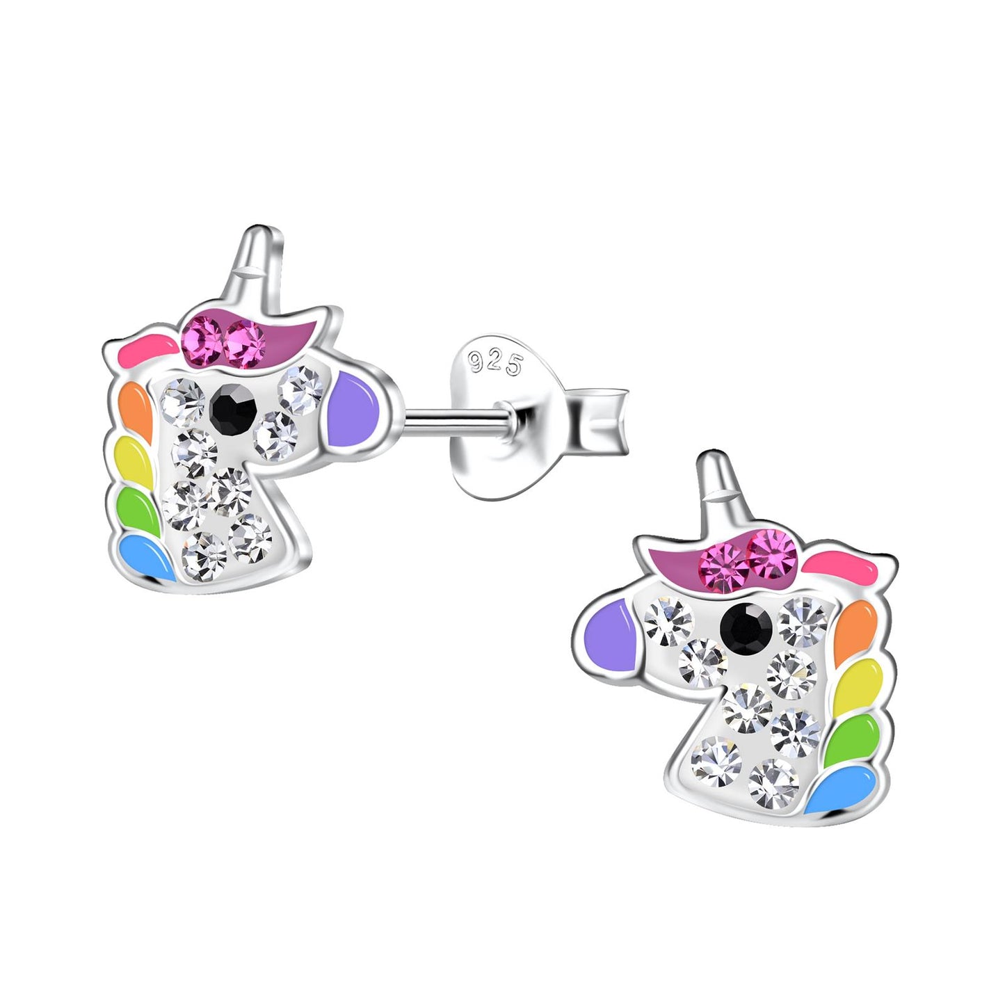 Girls' Unicorn Earrings made of 925 Silver