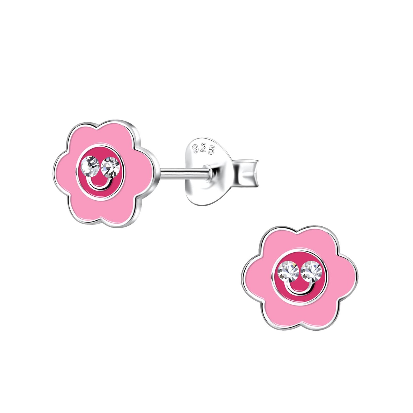 Mädchen Ohrringe Blumen aus 925 Silber