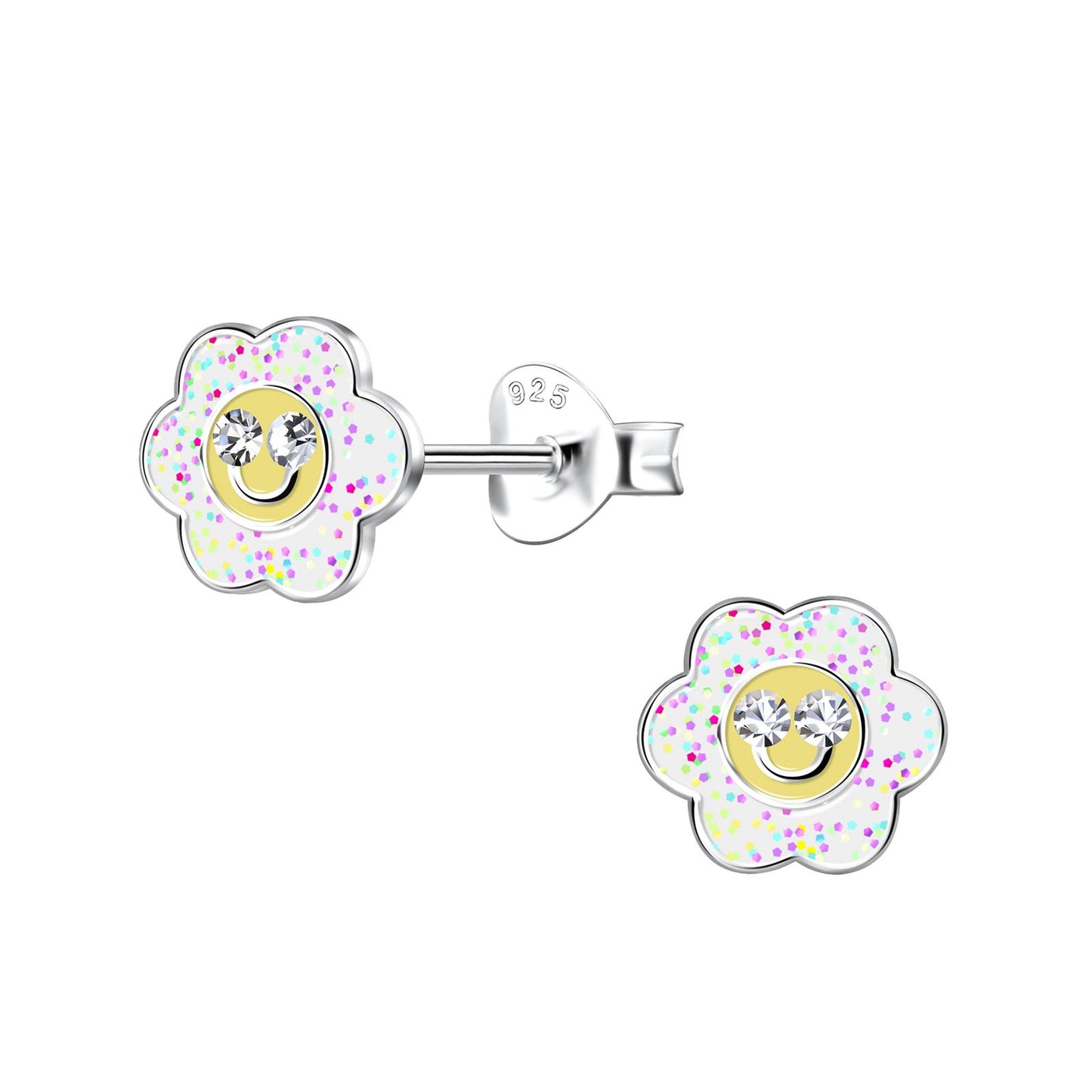 Mädchen Ohrringe Blumen aus 925 Silber
