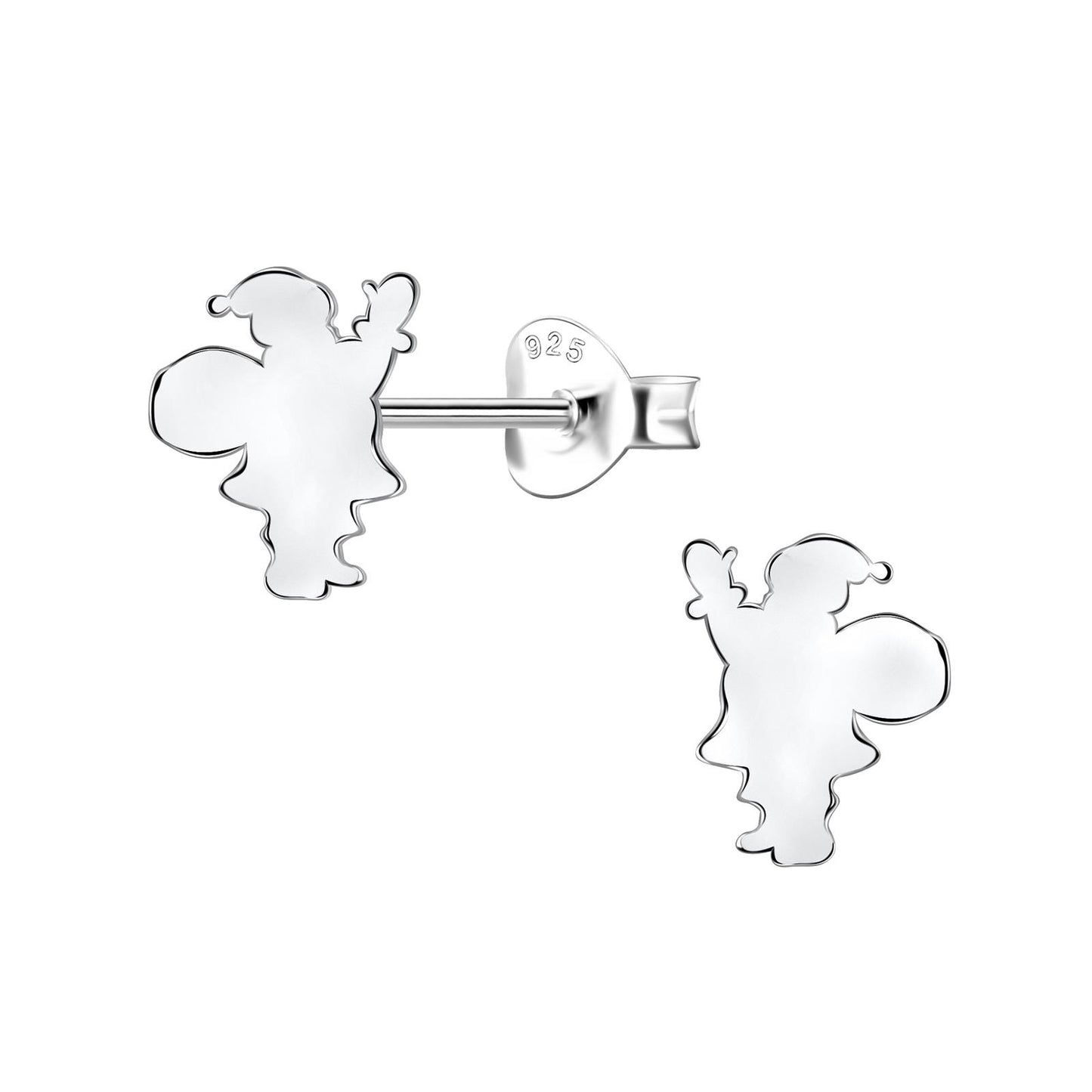 Kinder Ohrringe Weihnachtsmann aus 925 Silber