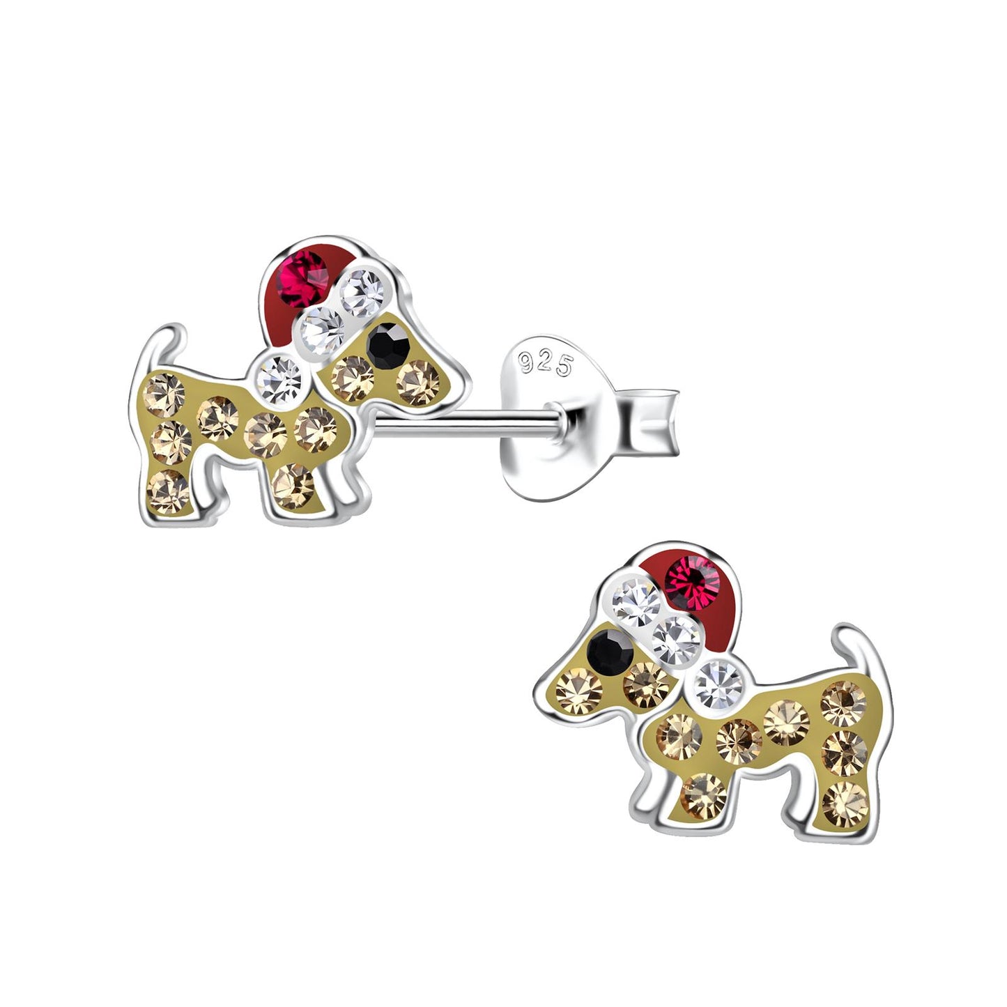 Kinder Ohrringe Hunde aus 925 Silber