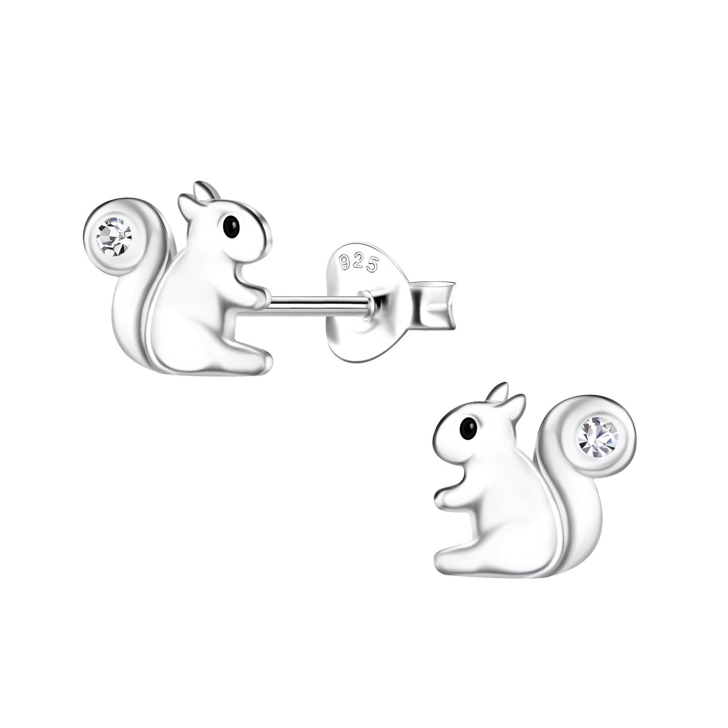 Kinder Ohrringe Eichhörnchen aus 925 Silber