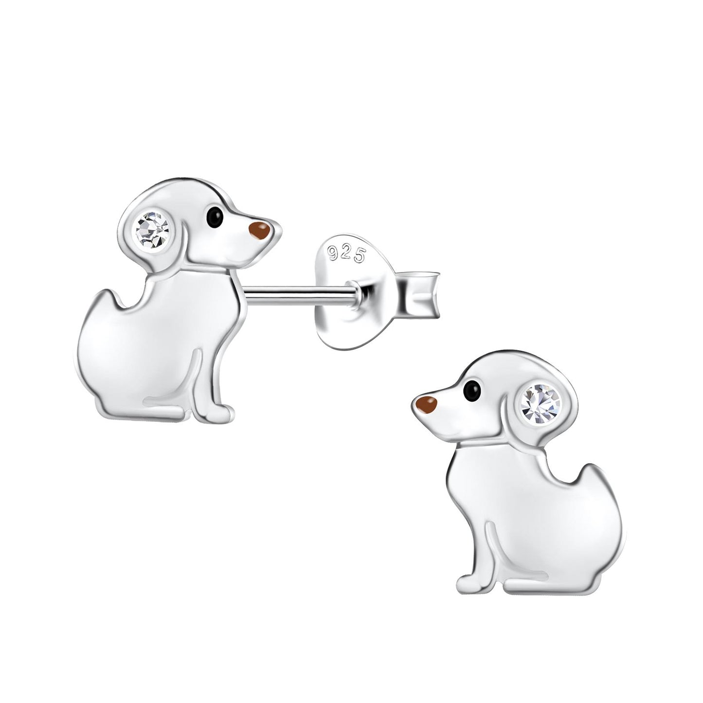 Kinder Ohrringe Hunde aus 925 Silber