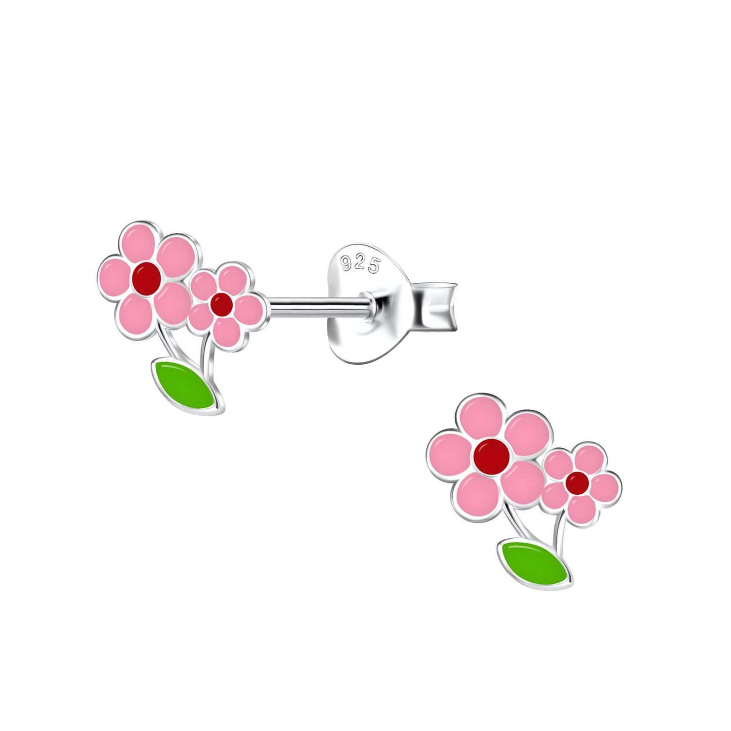 Mädchen Ohrringe Blumen aus 925 Silber